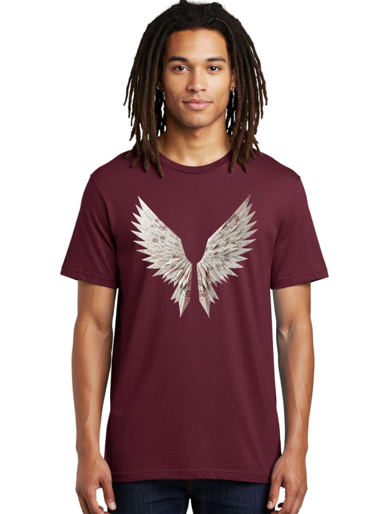 Newspaper-Wings Men'S Graphic Tee, 100% Cotton, Comfortable Casual Summer Wear, Machine Washable, Vintage Camera, Old Camera, Antique Camera, Black Camera, Classic Photography, Photography Equipment, Nostalgic Device, Film Camera, Camera Art Bak945