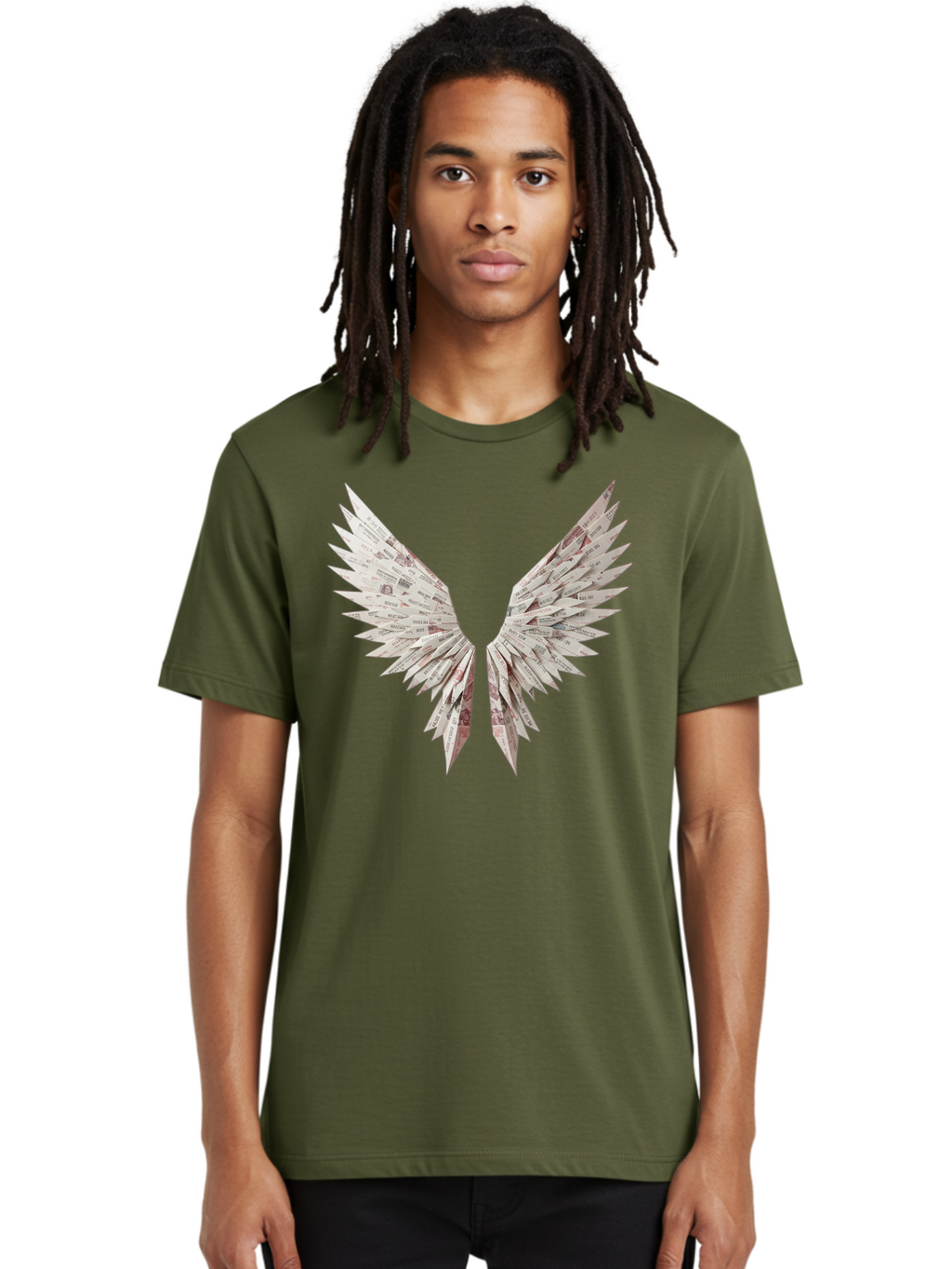Newspaper-Wings Men'S Graphic Tee, 100% Cotton, Comfortable Casual Summer Wear, Machine Washable, Vintage Camera, Old Camera, Antique Camera, Black Camera, Classic Photography, Photography Equipment, Nostalgic Device, Film Camera, Camera Art Bak945