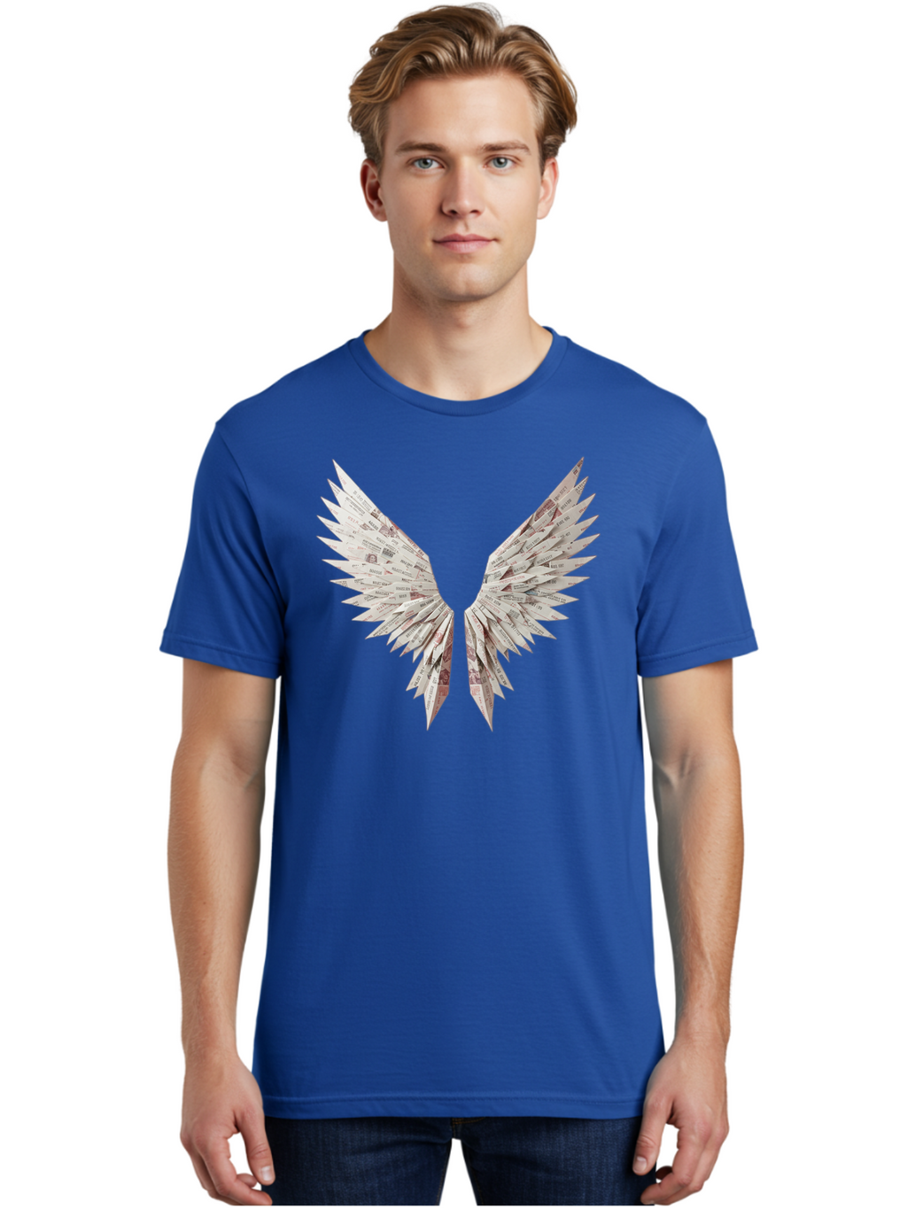 Newspaper-Wings Men'S Graphic Tee, 100% Cotton, Comfortable Casual Summer Wear, Machine Washable, Vintage Camera, Old Camera, Antique Camera, Black Camera, Classic Photography, Photography Equipment, Nostalgic Device, Film Camera, Camera Art Bak945