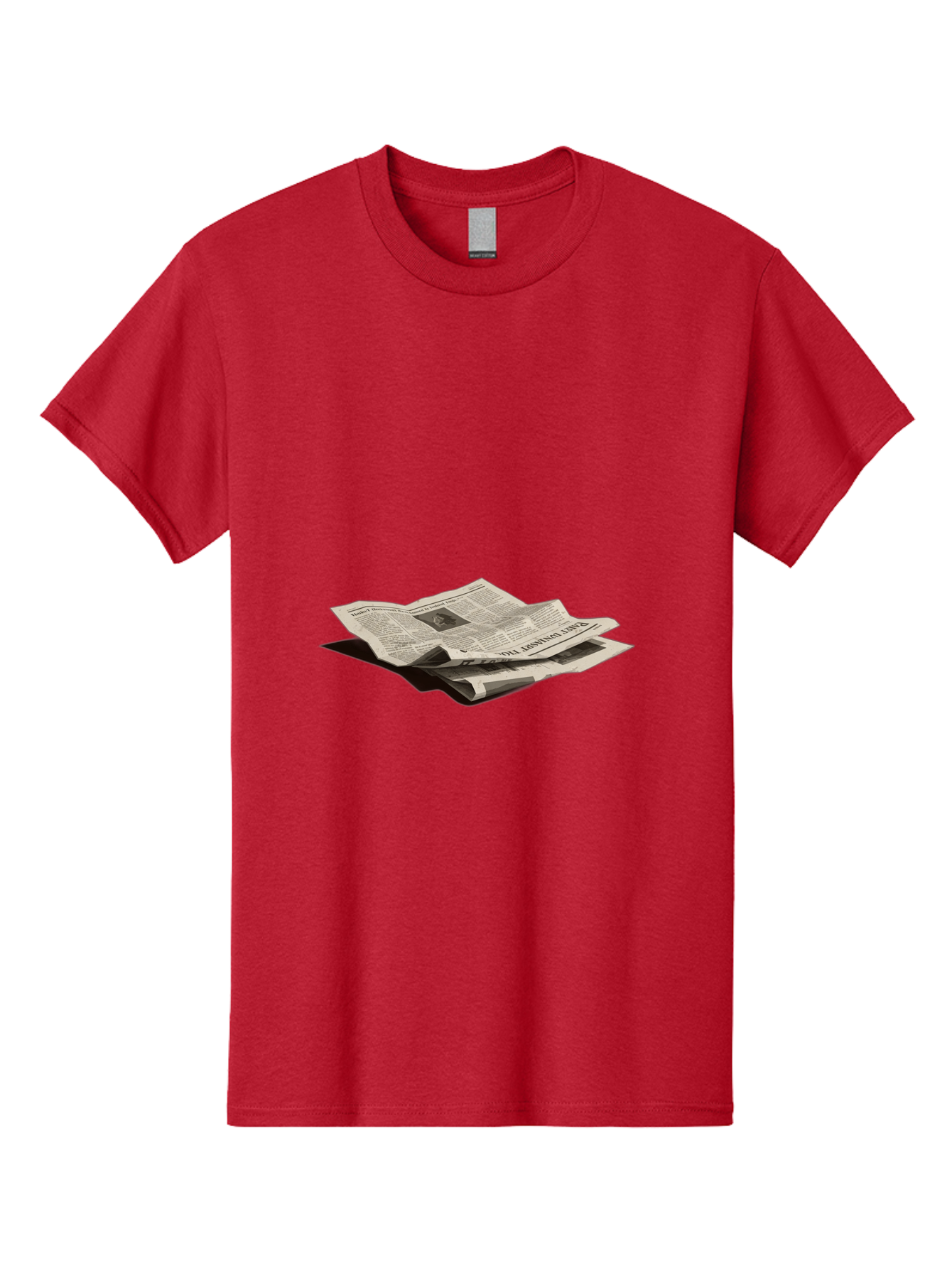 Newspaper Men'S Graphic Tee, 100% Cotton, Comfortable Casual Summer Wear, Machine Washable, Vintage Camera, Old Camera, Antique Camera, Black Camera, Classic Photography, Photography Equipment, Nostalgic Device, Film Camera, Camera Art Bak946