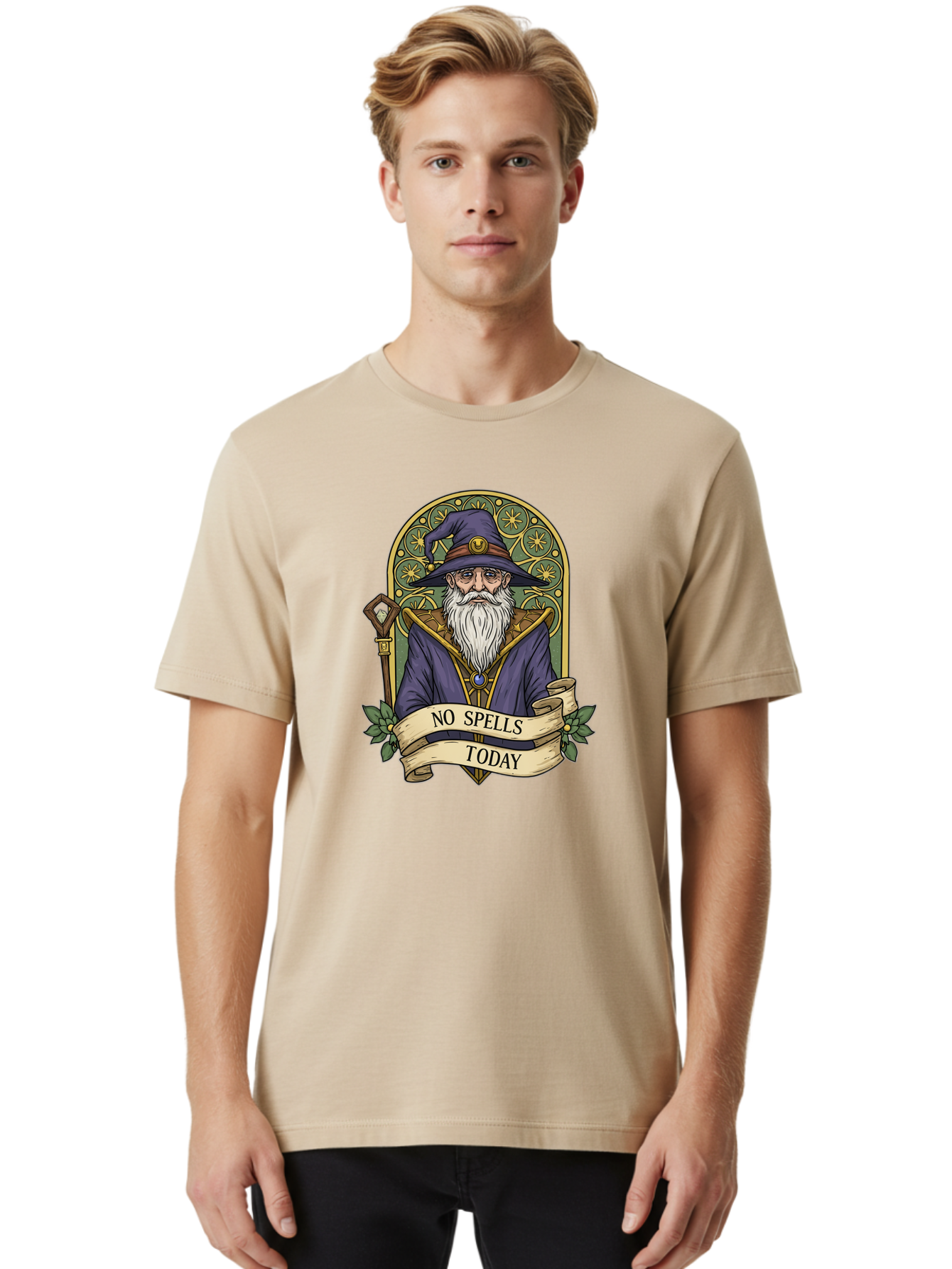 No-Spells-Today-2 Men'S Graphic Tee, 100% Cotton, Comfortable Casual Summer Wear, Machine Washable, Vintage Camera, Old Camera, Antique Camera, Black Camera, Classic Photography, Photography Equipment, Nostalgic Device, Film Camera, Camera Art Bak949