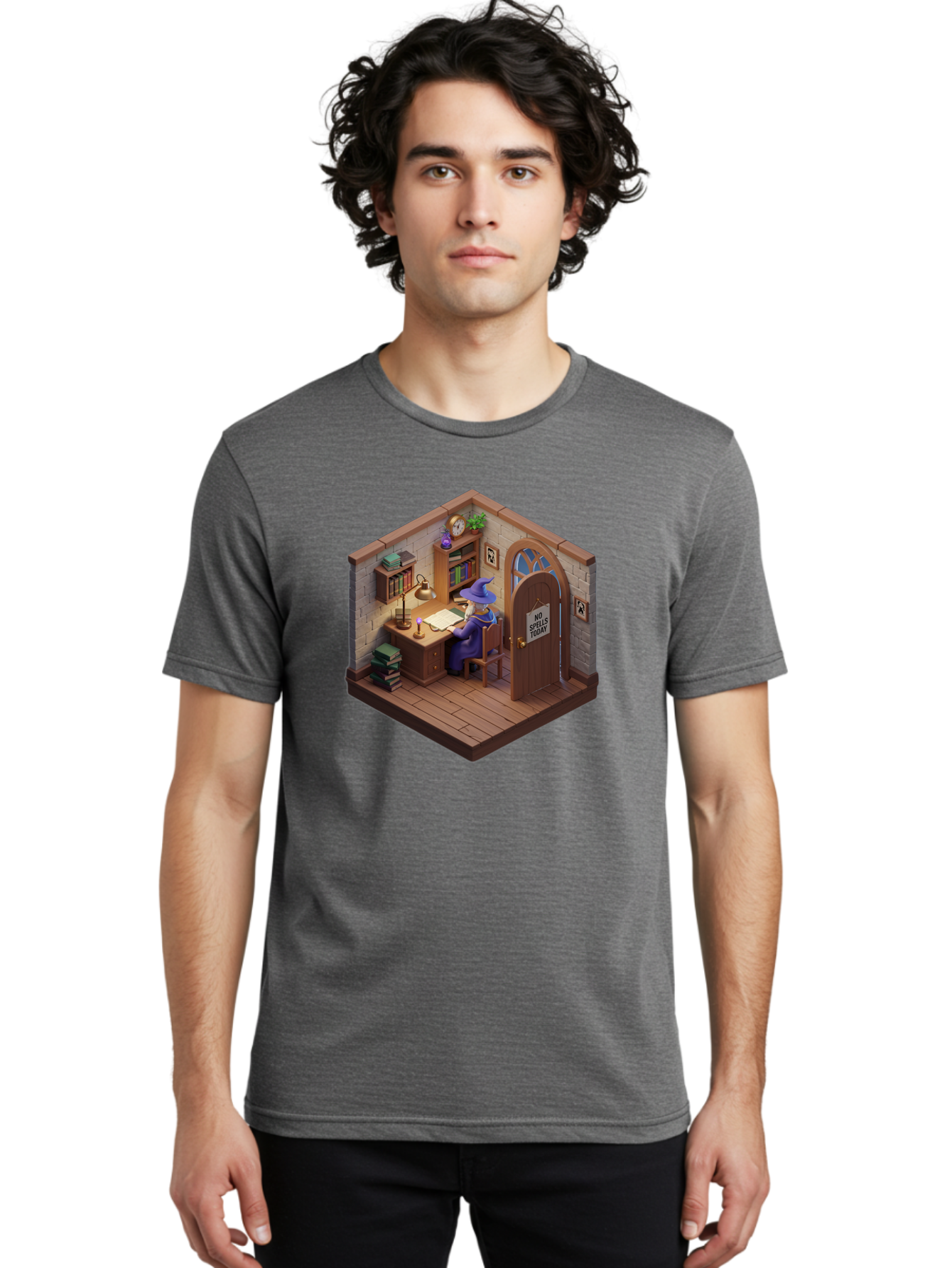 No-Spells-Today-4 Men'S Graphic Tee, 100% Cotton, Comfortable Casual Summer Wear, Machine Washable, Vintage Camera, Old Camera, Antique Camera, Black Camera, Classic Photography, Photography Equipment, Nostalgic Device, Film Camera, Camera Art Bak951