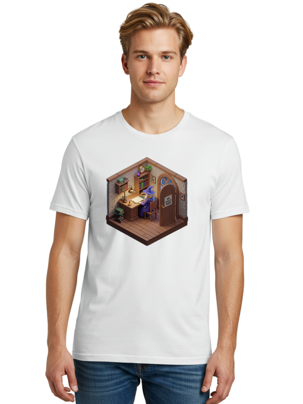 No-Spells-Today-4 Men'S Graphic Tee, 100% Cotton, Comfortable Casual Summer Wear, Machine Washable, Vintage Camera, Old Camera, Antique Camera, Black Camera, Classic Photography, Photography Equipment, Nostalgic Device, Film Camera, Camera Art Bak951