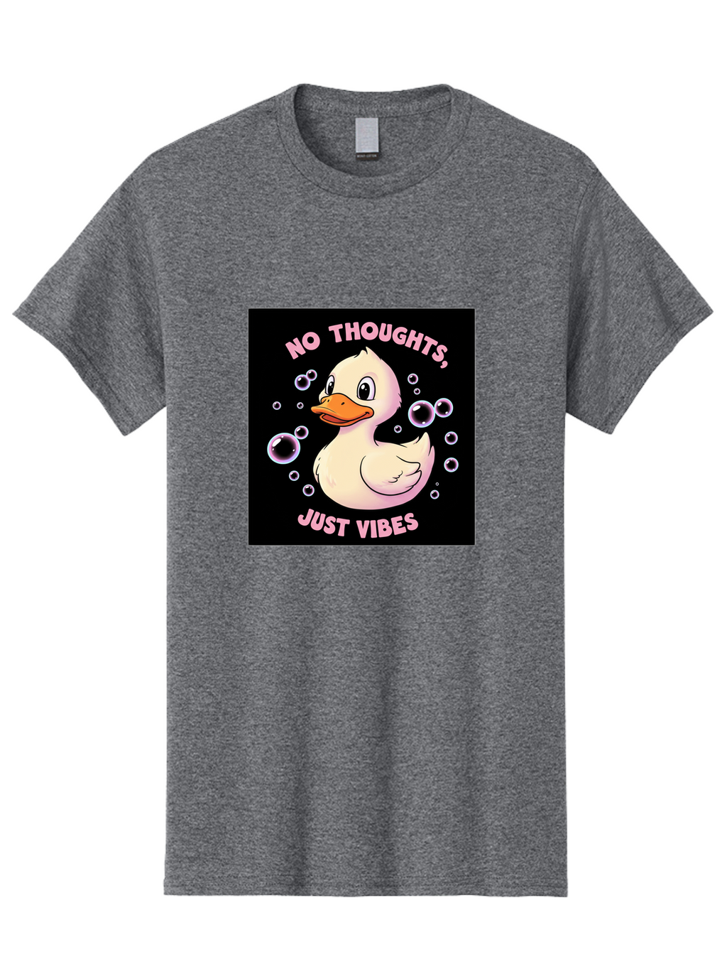 No-Thoughts-Just-Vibes-1 Men'S Graphic Tee, 100% Cotton, Comfortable Casual Summer Wear, Machine Washable, Vintage Camera, Old Camera, Antique Camera, Black Camera, Classic Photography, Photography Equipment, Nostalgic Device, Film Camera, Bak955