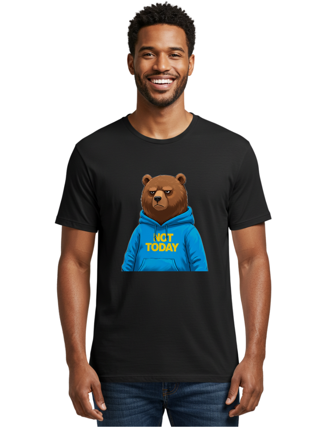 Not-Today-Bear Men'S Graphic Tee, 100% Cotton, Comfortable Casual Summer Wear, Machine Washable, Vintage Camera, Old Camera, Antique Camera, Black Camera, Classic Photography, Photography Equipment, Nostalgic Device, Film Camera, Camera Art Bak971