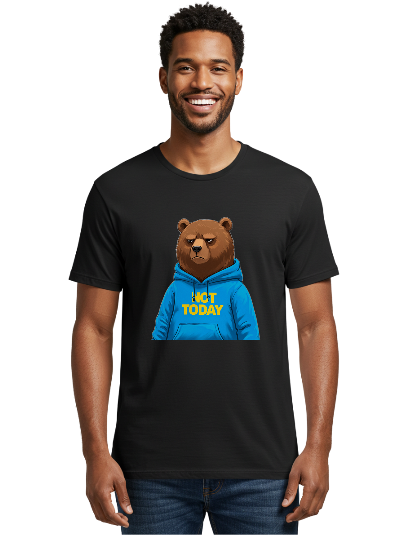 Not-Today-Bear Men'S Graphic Tee, 100% Cotton, Comfortable Casual Summer Wear, Machine Washable, Vintage Camera, Old Camera, Antique Camera, Black Camera, Classic Photography, Photography Equipment, Nostalgic Device, Film Camera, Camera Art Bak971