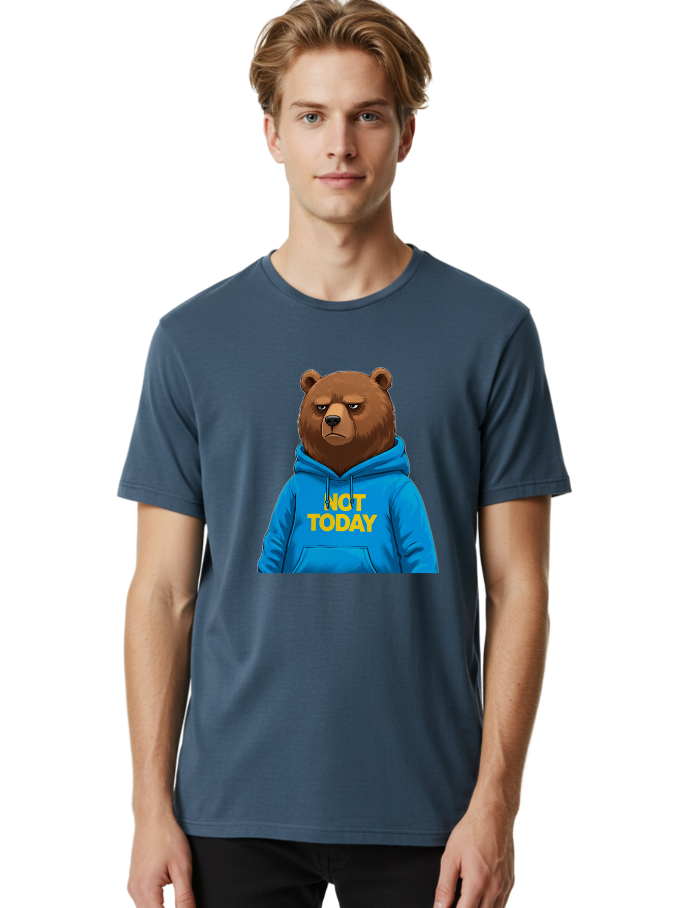 Not-Today-Bear Men'S Graphic Tee, 100% Cotton, Comfortable Casual Summer Wear, Machine Washable, Vintage Camera, Old Camera, Antique Camera, Black Camera, Classic Photography, Photography Equipment, Nostalgic Device, Film Camera, Camera Art Bak971