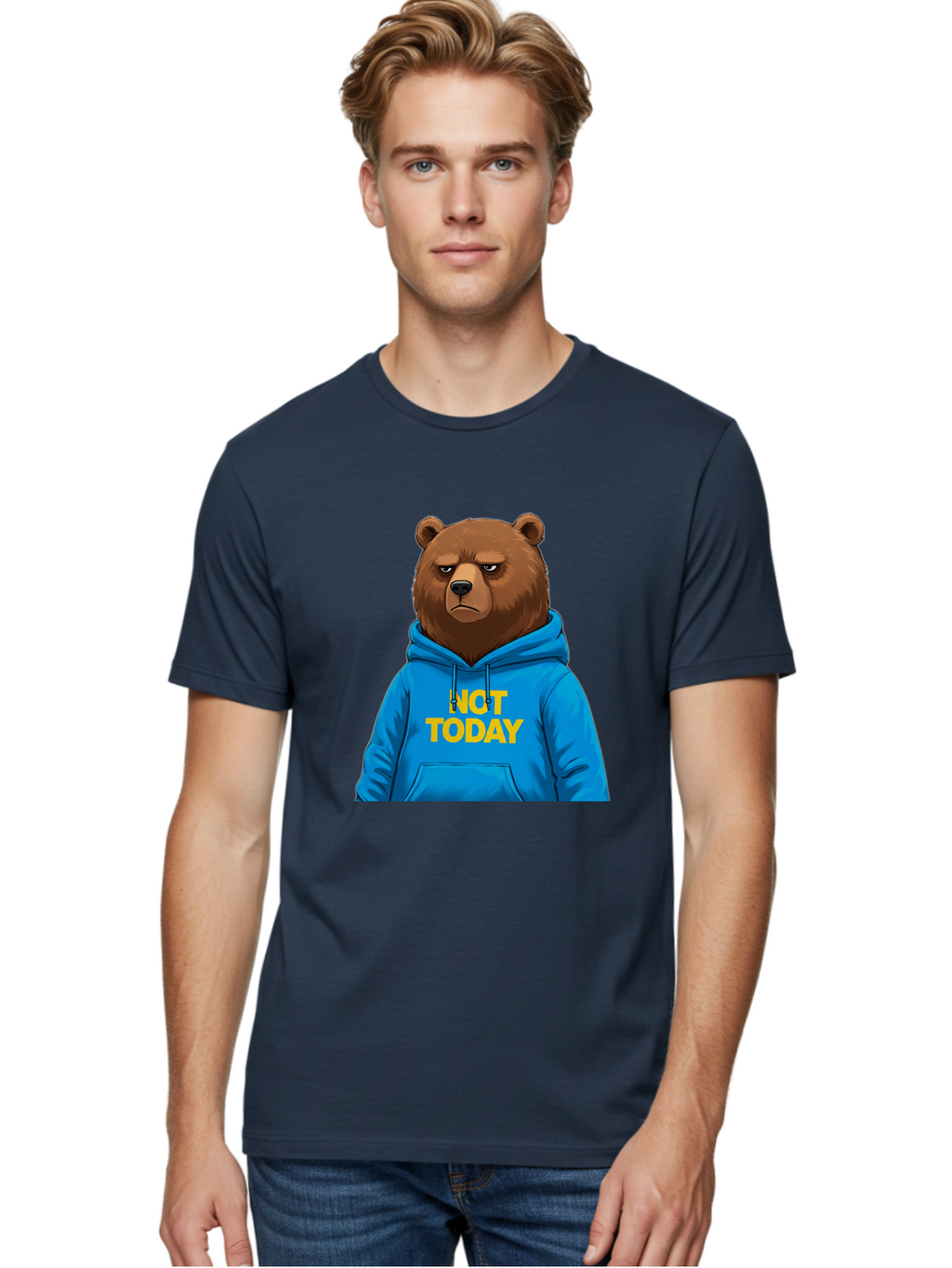 Not-Today-Bear Men'S Graphic Tee, 100% Cotton, Comfortable Casual Summer Wear, Machine Washable, Vintage Camera, Old Camera, Antique Camera, Black Camera, Classic Photography, Photography Equipment, Nostalgic Device, Film Camera, Camera Art Bak971