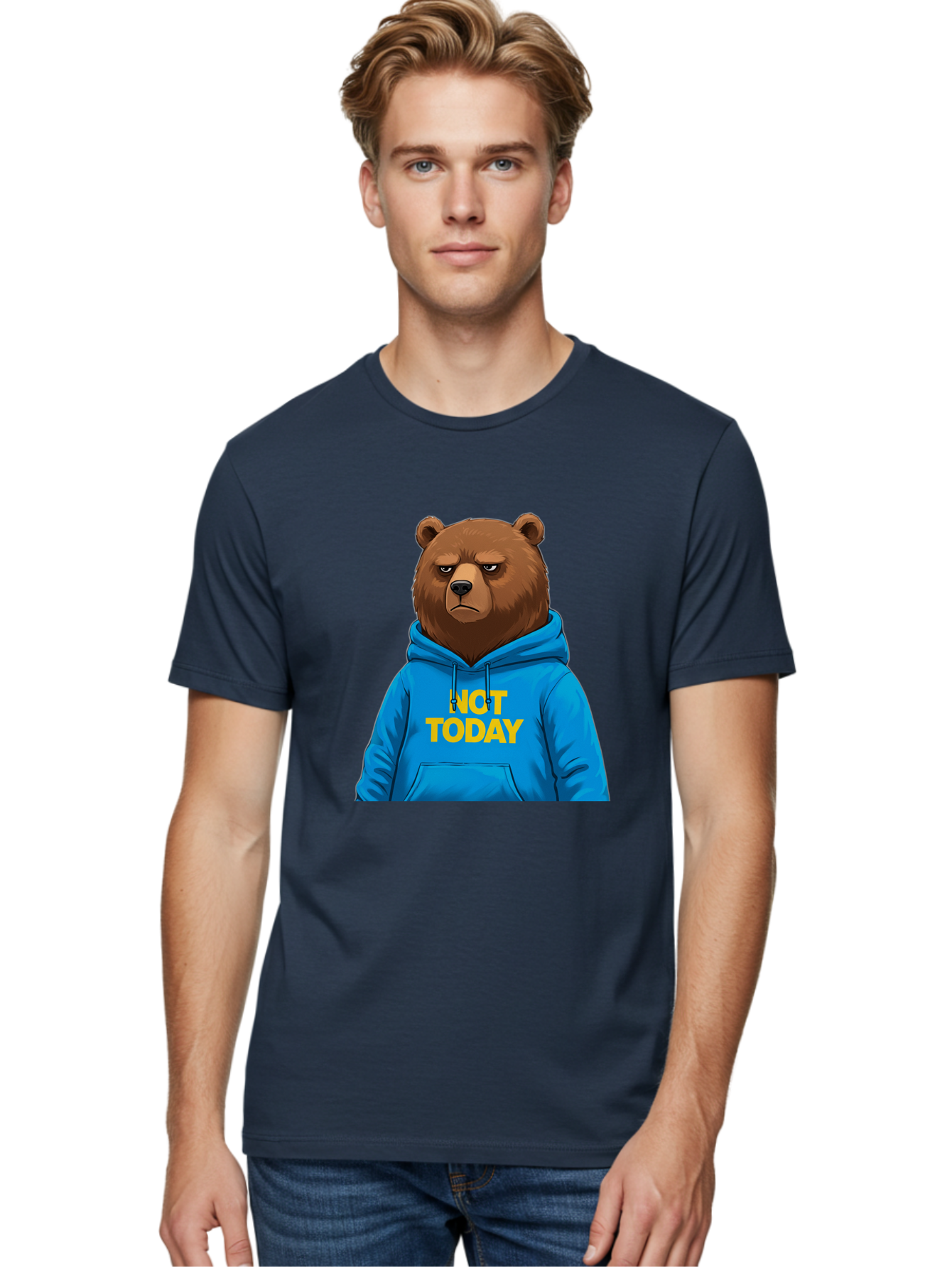 Not-Today-Bear Men'S Graphic Tee, 100% Cotton, Comfortable Casual Summer Wear, Machine Washable, Vintage Camera, Old Camera, Antique Camera, Black Camera, Classic Photography, Photography Equipment, Nostalgic Device, Film Camera, Camera Art Bak971