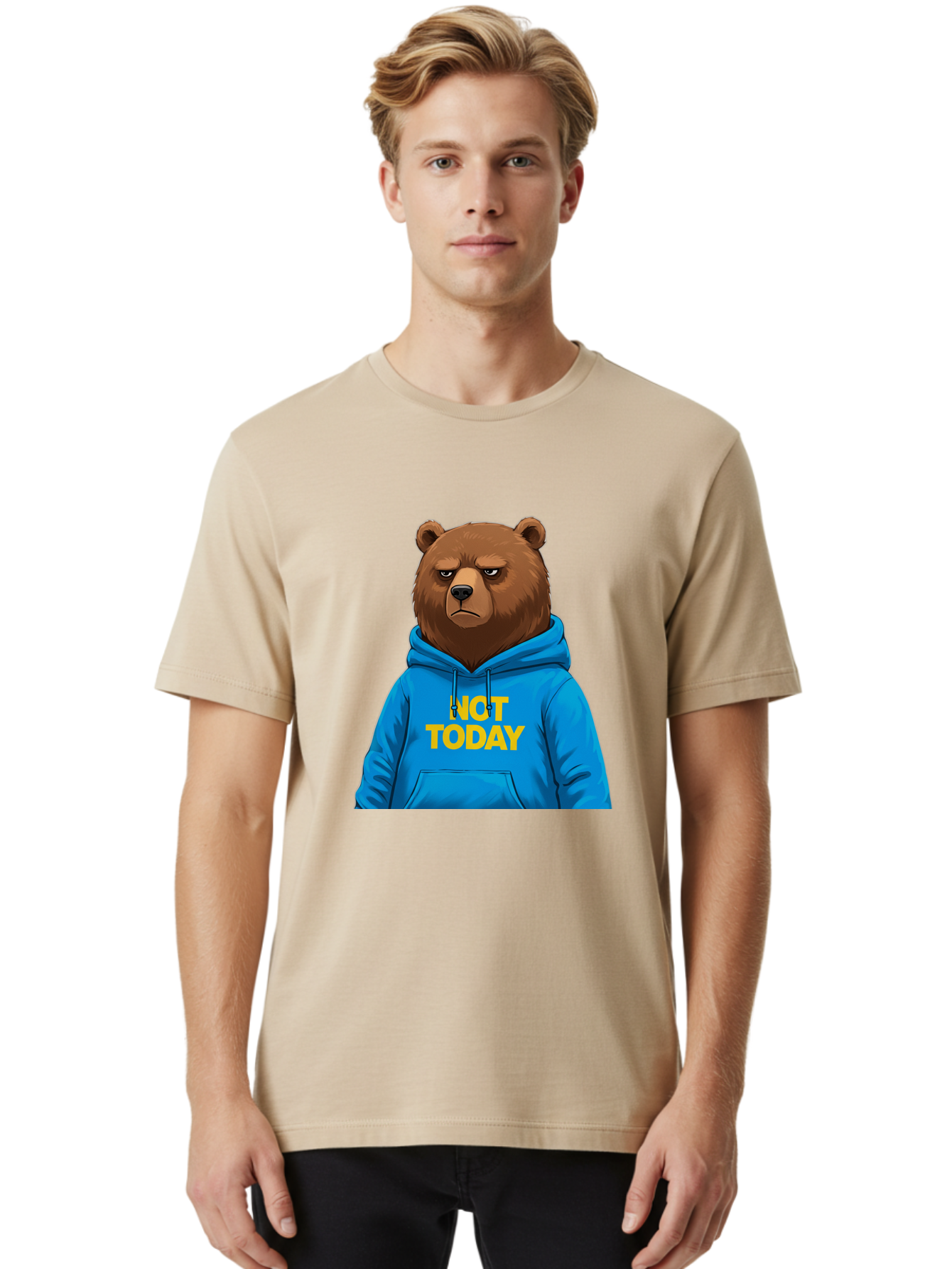 Not-Today-Bear Men'S Graphic Tee, 100% Cotton, Comfortable Casual Summer Wear, Machine Washable, Vintage Camera, Old Camera, Antique Camera, Black Camera, Classic Photography, Photography Equipment, Nostalgic Device, Film Camera, Camera Art Bak971