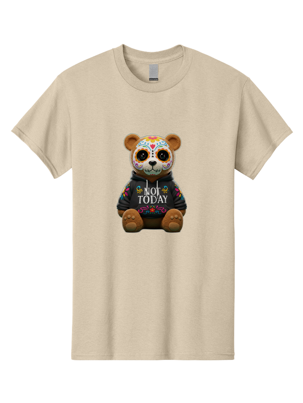 Not-Today-Teddy-Bear-1 Men'S Graphic Tee, 100% Cotton, Comfortable Casual Summer Wear, Machine Washable, Vintage Camera, Old Camera, Antique Camera, Black Camera, Classic Photography, Photography Equipment, Nostalgic Device, Film Camera, Bak972