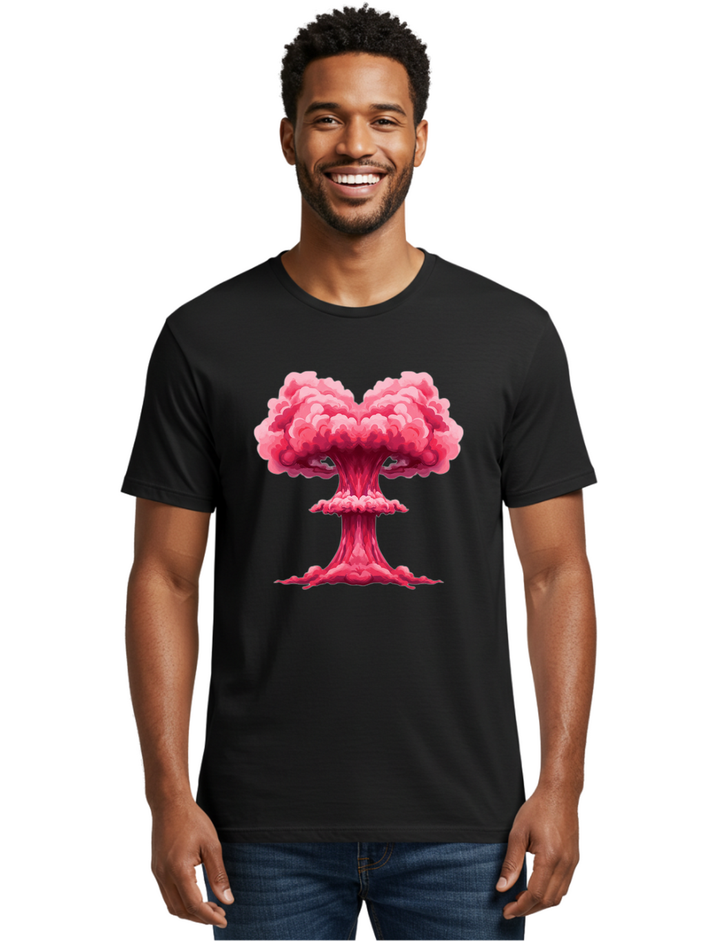 Nuclear-Explosion-1 Men'S Graphic Tee, 100% Cotton, Comfortable Casual Summer Wear, Machine Washable, Vintage Camera, Old Camera, Antique Camera, Black Camera, Classic Photography, Photography Equipment, Nostalgic Device, Film Camera, Bak976