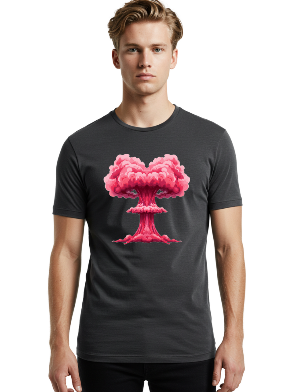 Nuclear-Explosion-1 Men'S Graphic Tee, 100% Cotton, Comfortable Casual Summer Wear, Machine Washable, Vintage Camera, Old Camera, Antique Camera, Black Camera, Classic Photography, Photography Equipment, Nostalgic Device, Film Camera, Bak976