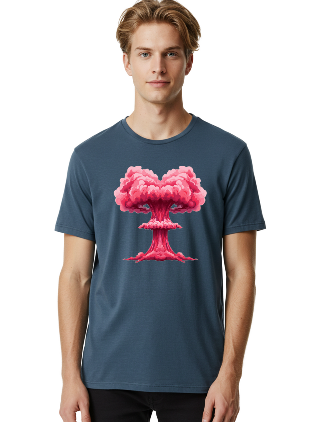 Nuclear-Explosion-1 Men'S Graphic Tee, 100% Cotton, Comfortable Casual Summer Wear, Machine Washable, Vintage Camera, Old Camera, Antique Camera, Black Camera, Classic Photography, Photography Equipment, Nostalgic Device, Film Camera, Bak976