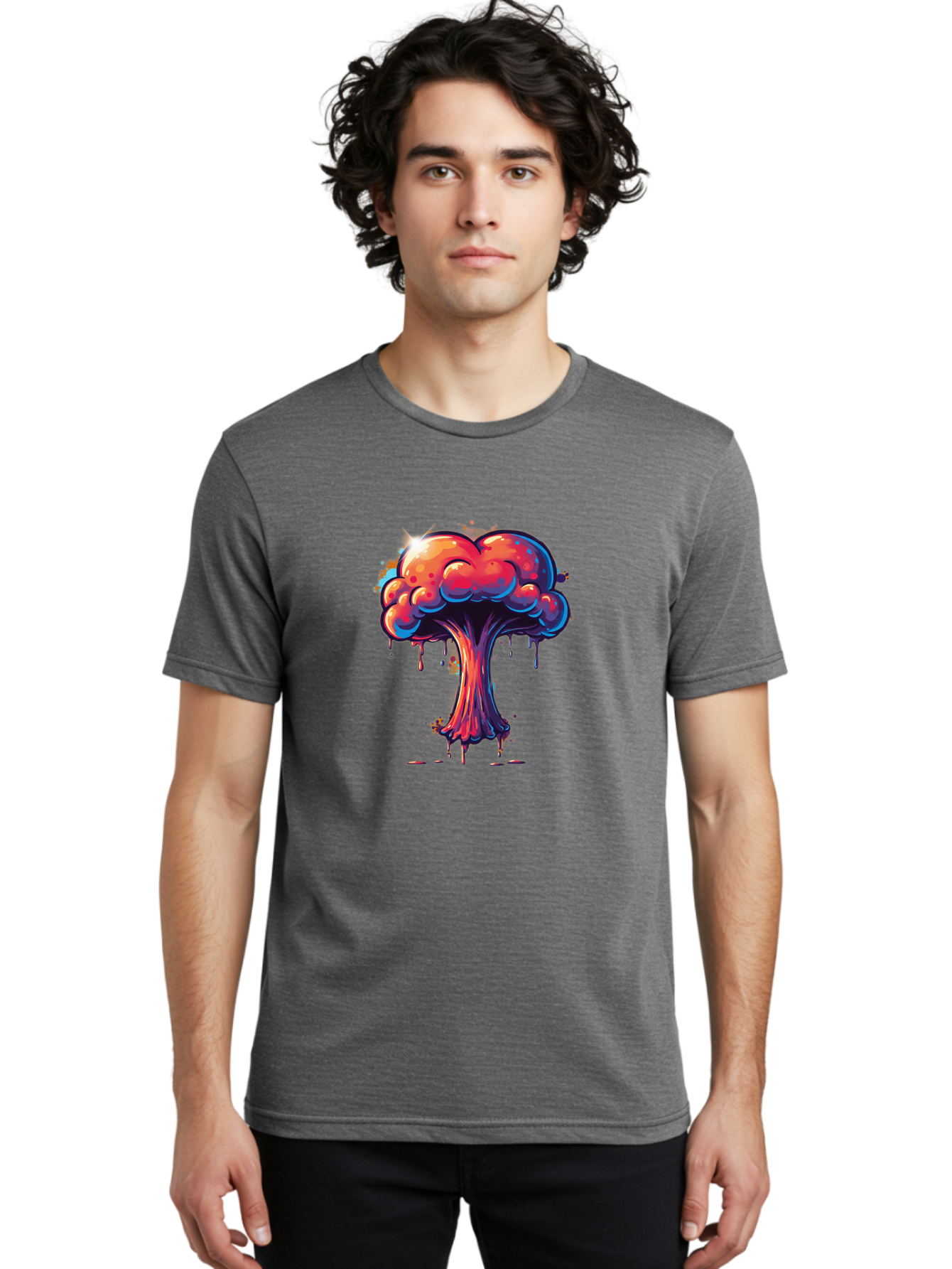 Nuclear-Explosion-3 Men'S Graphic Tee, 100% Cotton, Comfortable Casual Summer Wear, Machine Washable, Vintage Camera, Old Camera, Antique Camera, Black Camera, Classic Photography, Photography Equipment, Nostalgic Device, Film Camera, Bak978