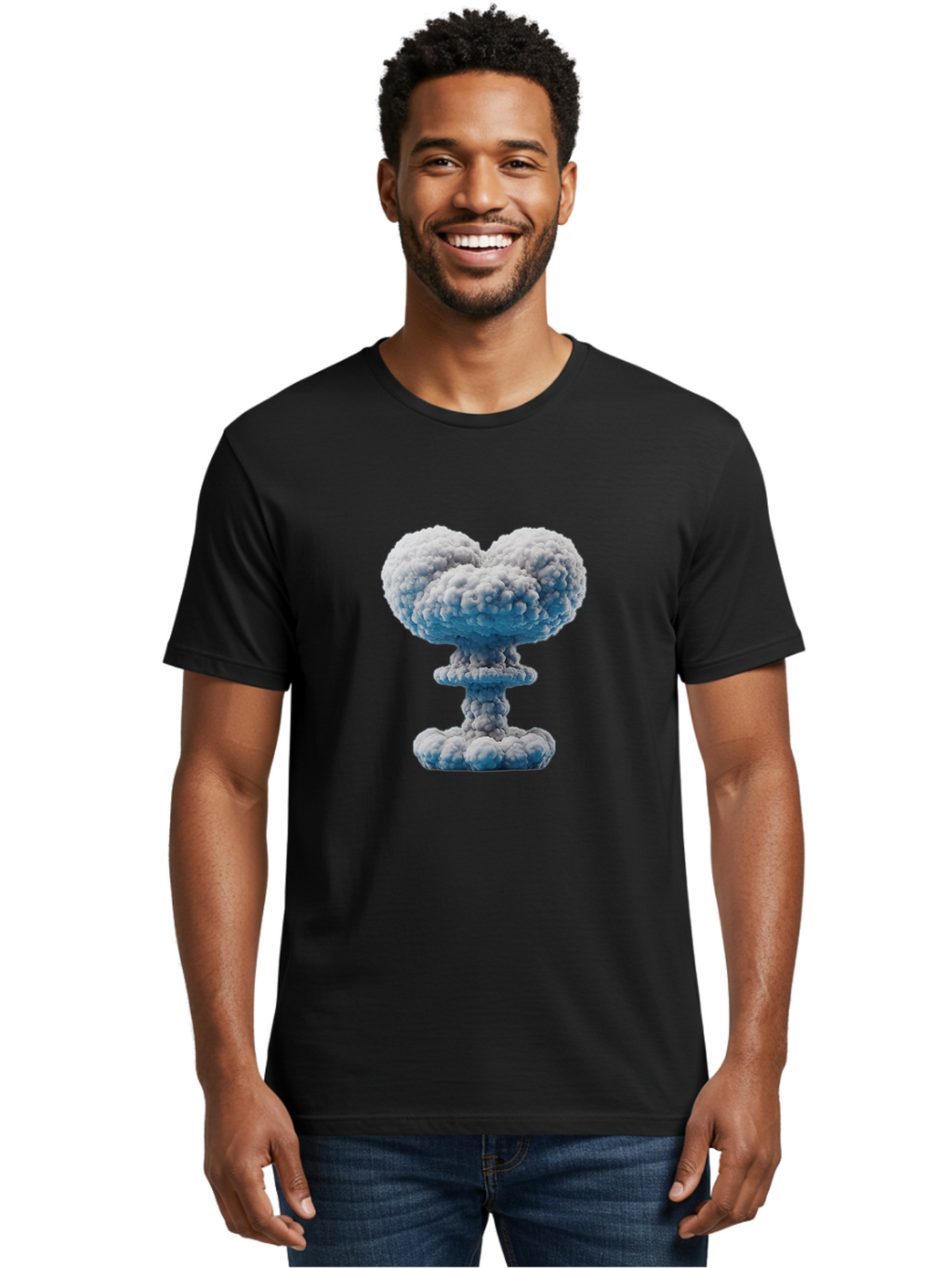 Nuclear-Explosion-4 Men'S Graphic Tee, 100% Cotton, Comfortable Casual Summer Wear, Machine Washable, Vintage Camera, Old Camera, Antique Camera, Black Camera, Classic Photography, Photography Equipment, Nostalgic Device, Film Camera, Bak979