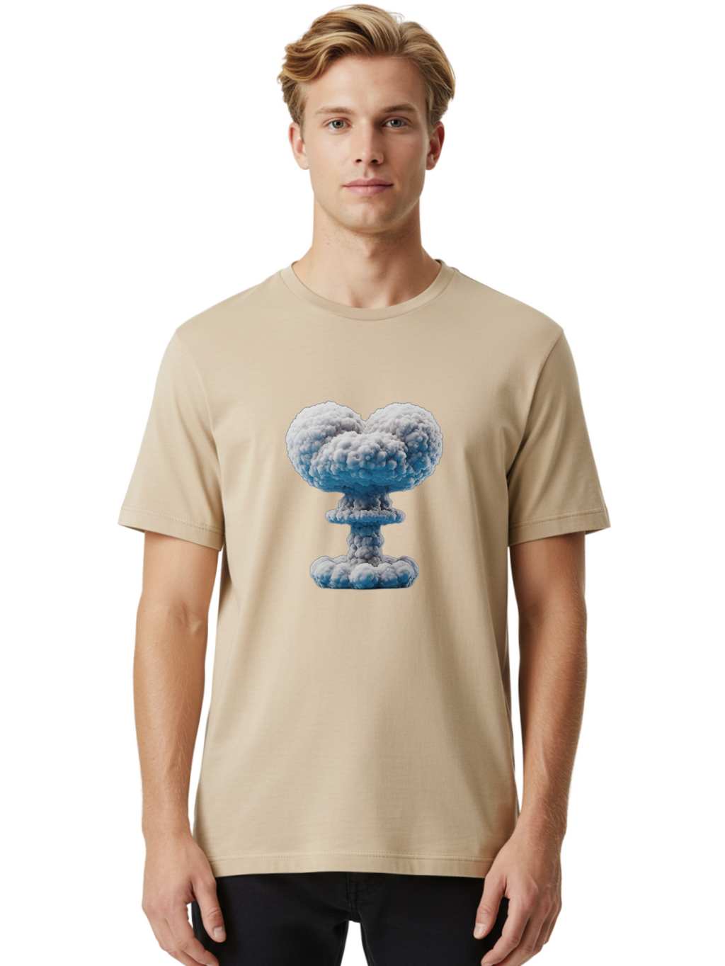 Nuclear-Explosion-4 Men'S Graphic Tee, 100% Cotton, Comfortable Casual Summer Wear, Machine Washable, Vintage Camera, Old Camera, Antique Camera, Black Camera, Classic Photography, Photography Equipment, Nostalgic Device, Film Camera, Bak979