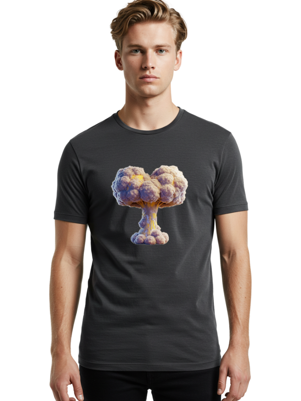 Nuclear-Explosion Men'S Graphic Tee, 100% Cotton, Comfortable Casual Summer Wear, Machine Washable, Vintage Camera, Old Camera, Antique Camera, Black Camera, Classic Photography, Photography Equipment, Nostalgic Device, Film Camera, Camera Art Bak981