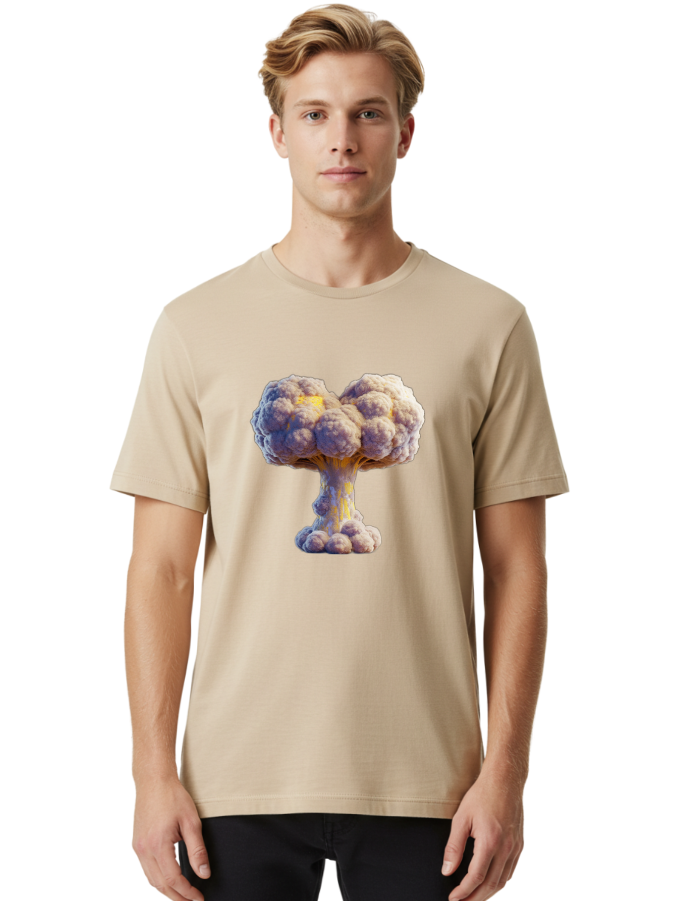 Nuclear-Explosion Men'S Graphic Tee, 100% Cotton, Comfortable Casual Summer Wear, Machine Washable, Vintage Camera, Old Camera, Antique Camera, Black Camera, Classic Photography, Photography Equipment, Nostalgic Device, Film Camera, Camera Art Bak981