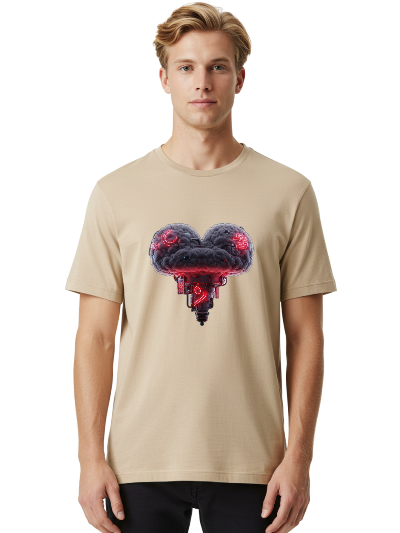 Nuclear-Mushroom-Cloud Men'S Graphic Tee, 100% Cotton, Comfortable Casual Summer Wear, Machine Washable, Vintage Camera, Old Camera, Antique Camera, Black Camera, Classic Photography, Photography Equipment, Nostalgic Device, Film Camera, Bak982