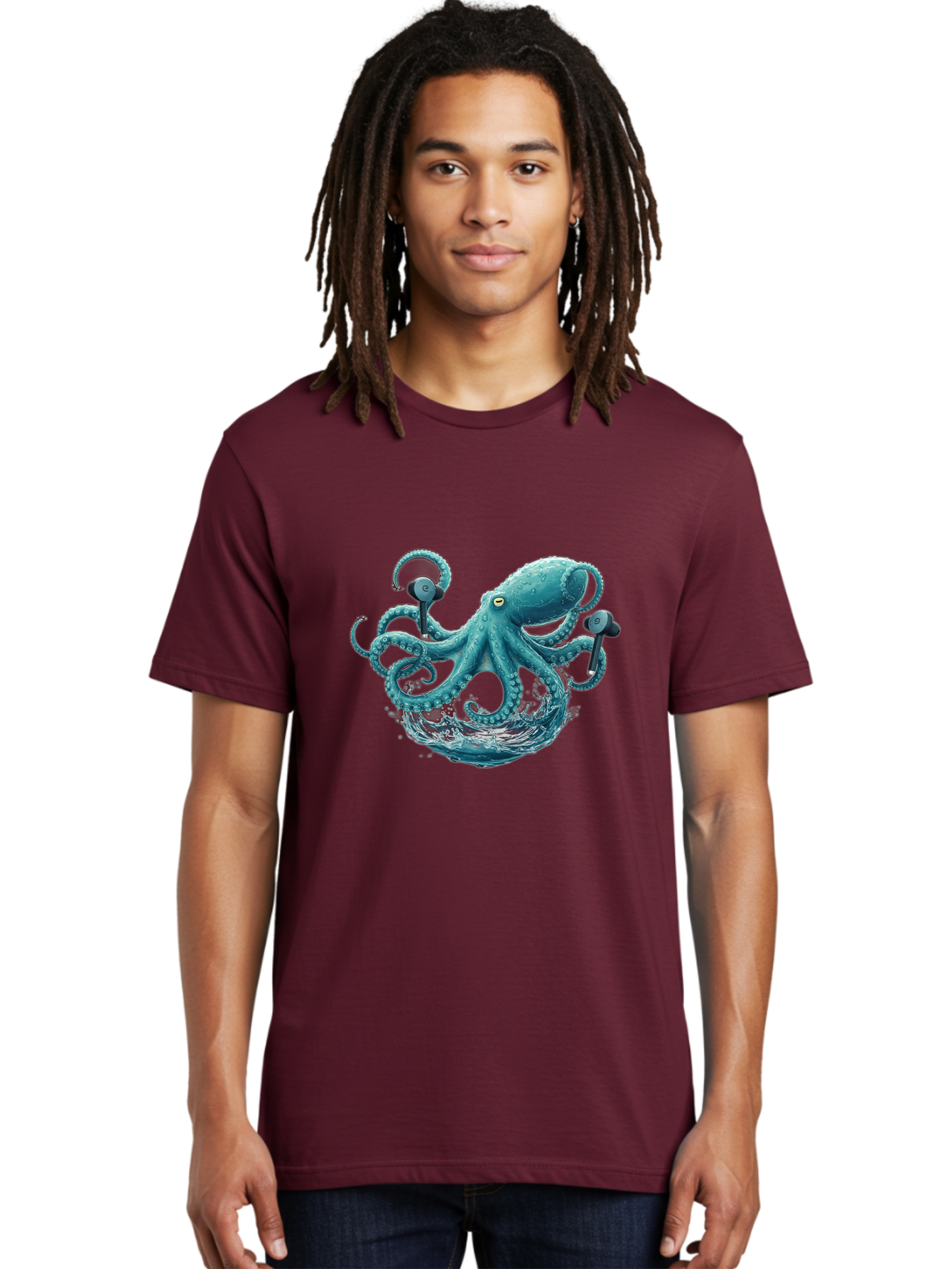 Octopus Men'S Graphic Tee, 100% Cotton, Comfortable Casual Summer Wear, Machine Washable, Vintage Camera, Old Camera, Antique Camera, Black Camera, Classic Photography, Photography Equipment, Nostalgic Device, Film Camera, Camera Art Bak993