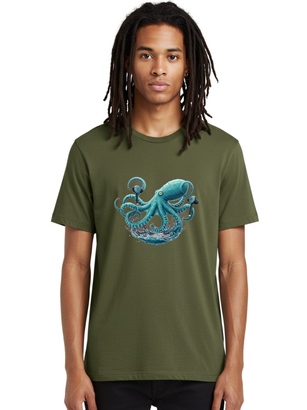 Octopus Men'S Graphic Tee, 100% Cotton, Comfortable Casual Summer Wear, Machine Washable, Vintage Camera, Old Camera, Antique Camera, Black Camera, Classic Photography, Photography Equipment, Nostalgic Device, Film Camera, Camera Art Bak993