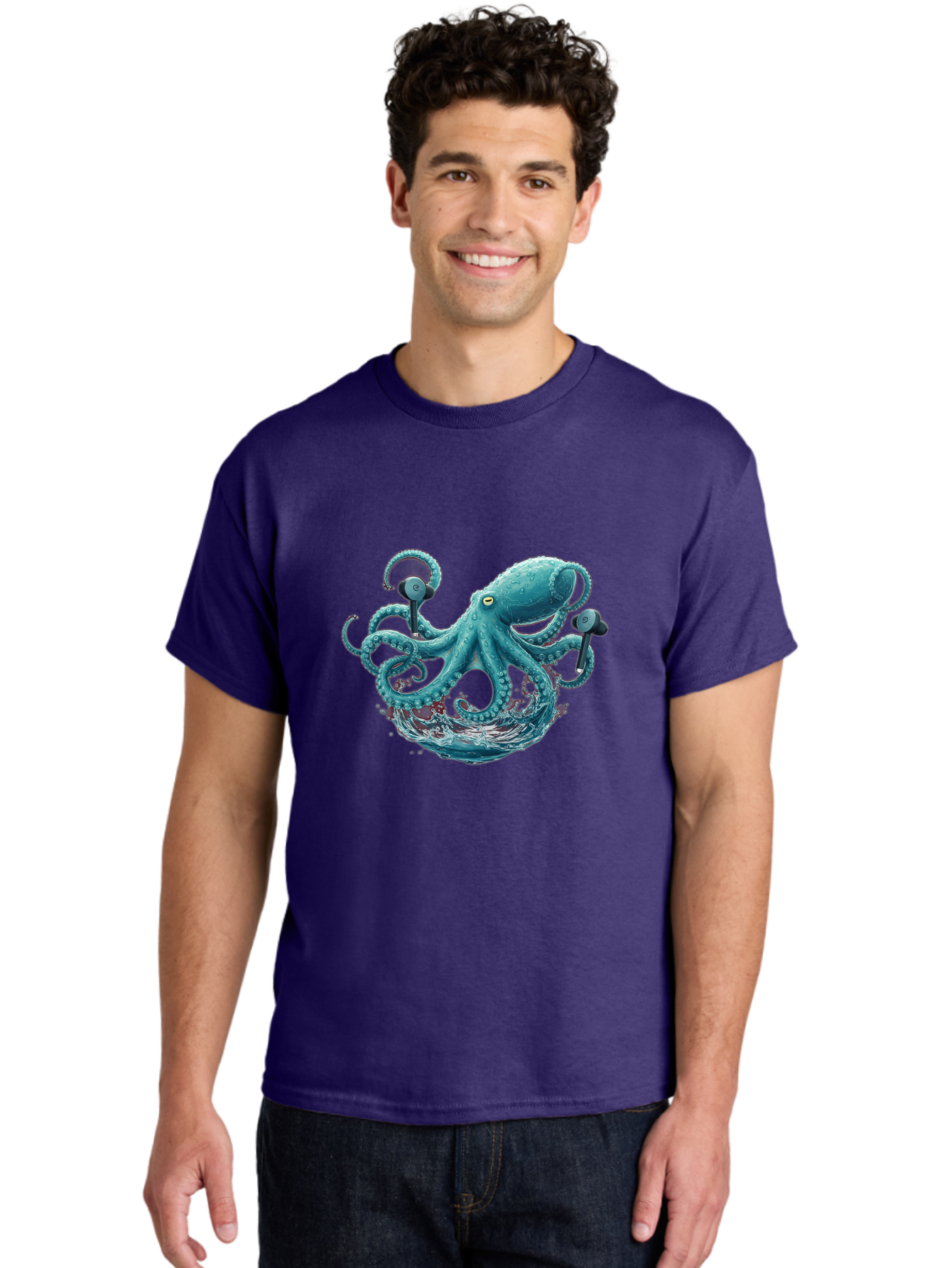 Octopus Men'S Graphic Tee, 100% Cotton, Comfortable Casual Summer Wear, Machine Washable, Vintage Camera, Old Camera, Antique Camera, Black Camera, Classic Photography, Photography Equipment, Nostalgic Device, Film Camera, Camera Art Bak993