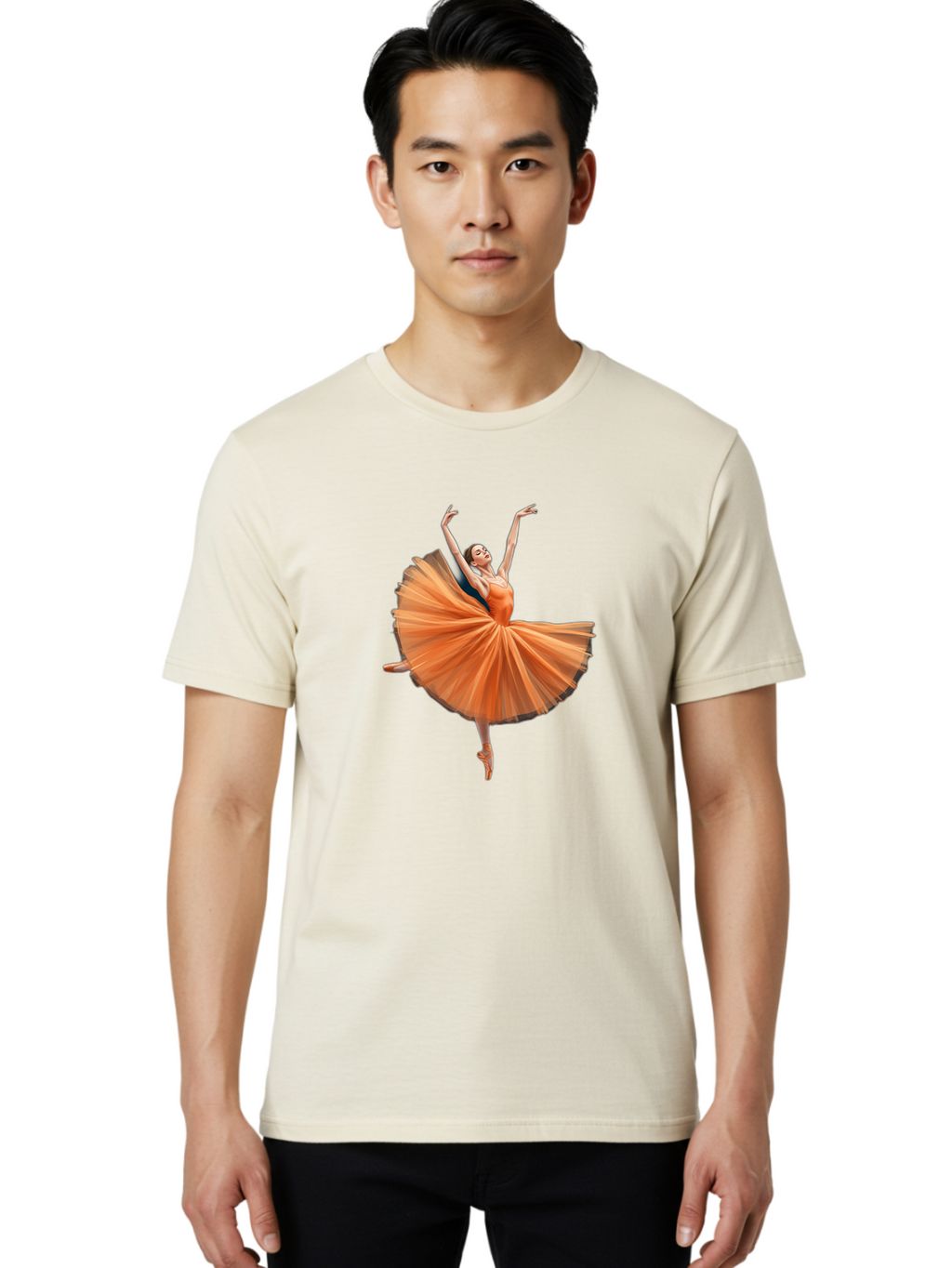 Orange-Ballerina Men'S Graphic Tee, 100% Cotton, Comfortable Casual Summer Wear, Machine Washable, Vintage Camera, Old Camera, Antique Camera, Black Camera, Classic Photography, Photography Equipment, Nostalgic Device, Film Camera, Camera Art Bal001