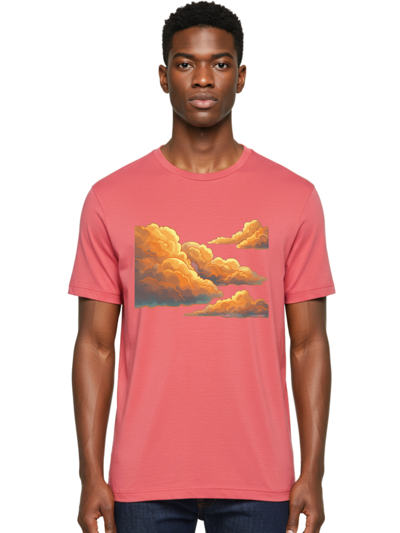 Orange-Clouds Men'S Graphic Tee, 100% Cotton, Comfortable Casual Summer Wear, Machine Washable, Vintage Camera, Old Camera, Antique Camera, Black Camera, Classic Photography, Photography Equipment, Nostalgic Device, Film Camera, Camera Art Bal002