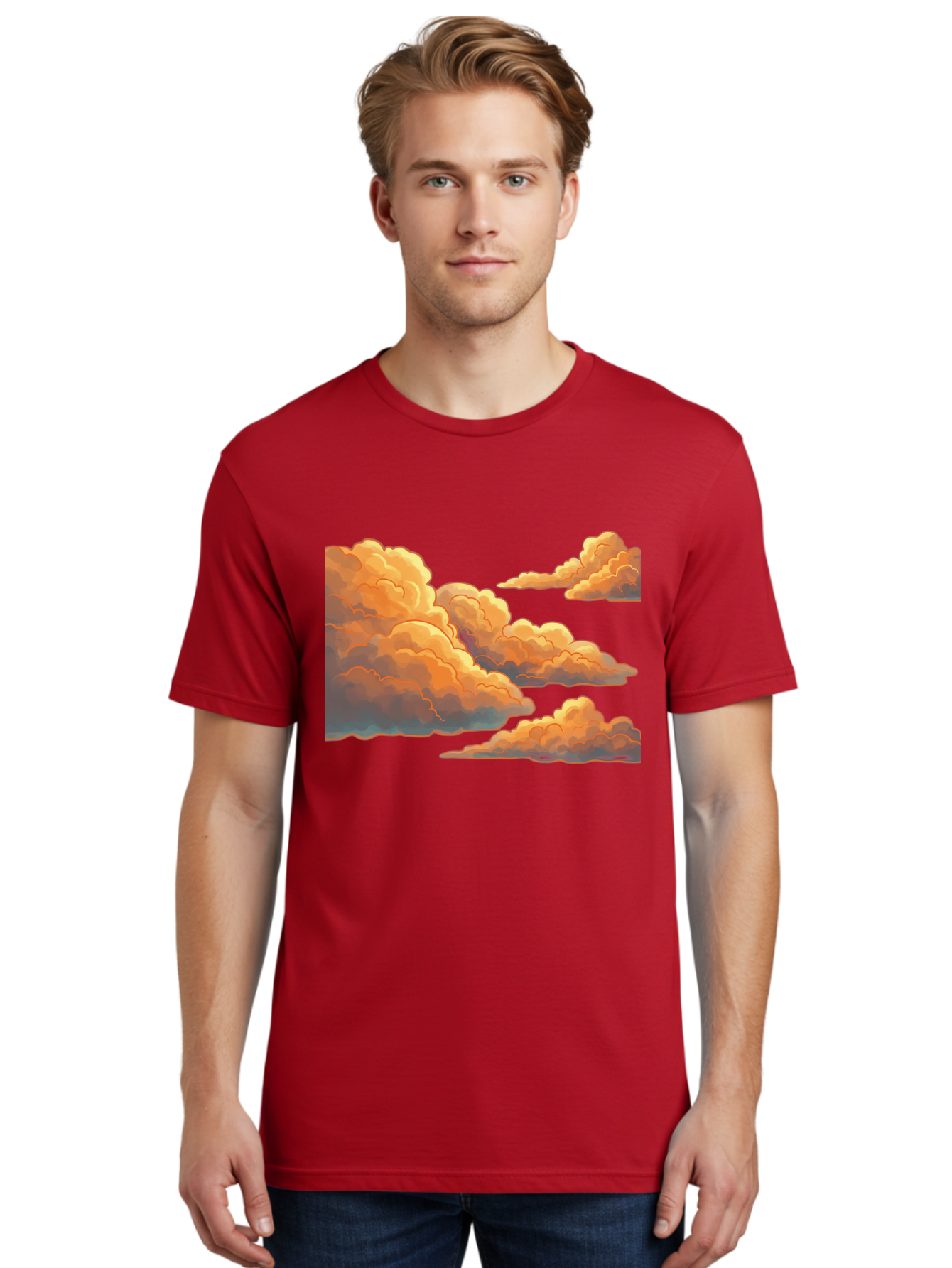 Orange-Clouds Men'S Graphic Tee, 100% Cotton, Comfortable Casual Summer Wear, Machine Washable, Vintage Camera, Old Camera, Antique Camera, Black Camera, Classic Photography, Photography Equipment, Nostalgic Device, Film Camera, Camera Art Bal002