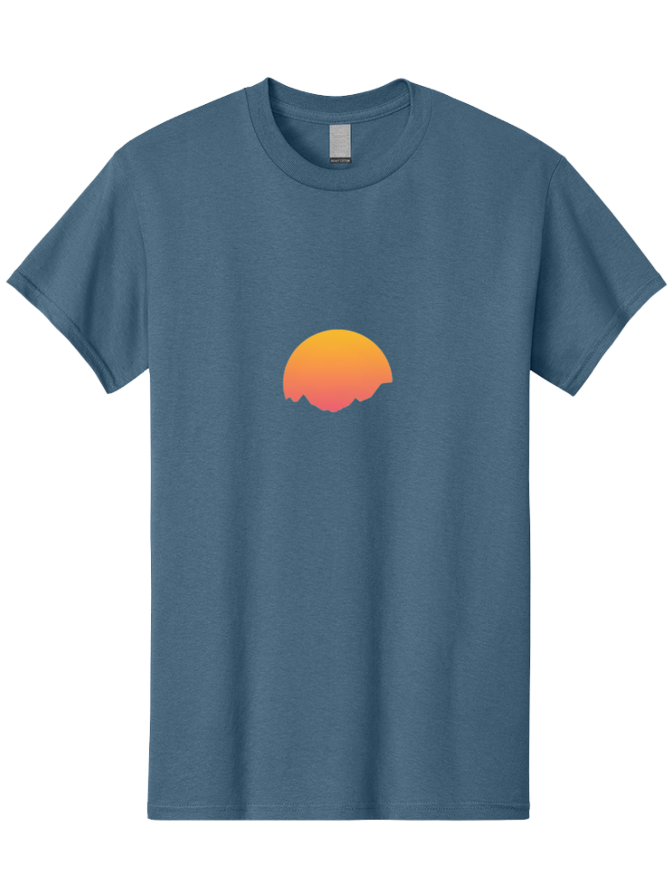 Orange-Gradient-Half-Circle Men'S Graphic Tee, 100% Cotton, Comfortable Casual Summer Wear, Machine Washable, Vintage Camera, Old Camera, Antique Camera, Black Camera, Classic Photography, Photography Equipment, Nostalgic Device, Film Camera, Bal005