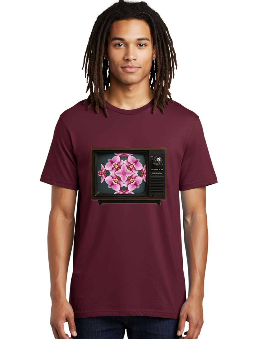 Orchids-On-Tv Men'S Graphic Tee, 100% Cotton, Comfortable Casual Summer Wear, Machine Washable, Vintage Camera, Old Camera, Antique Camera, Black Camera, Classic Photography, Photography Equipment, Nostalgic Device, Film Camera, Camera Art Bal007
