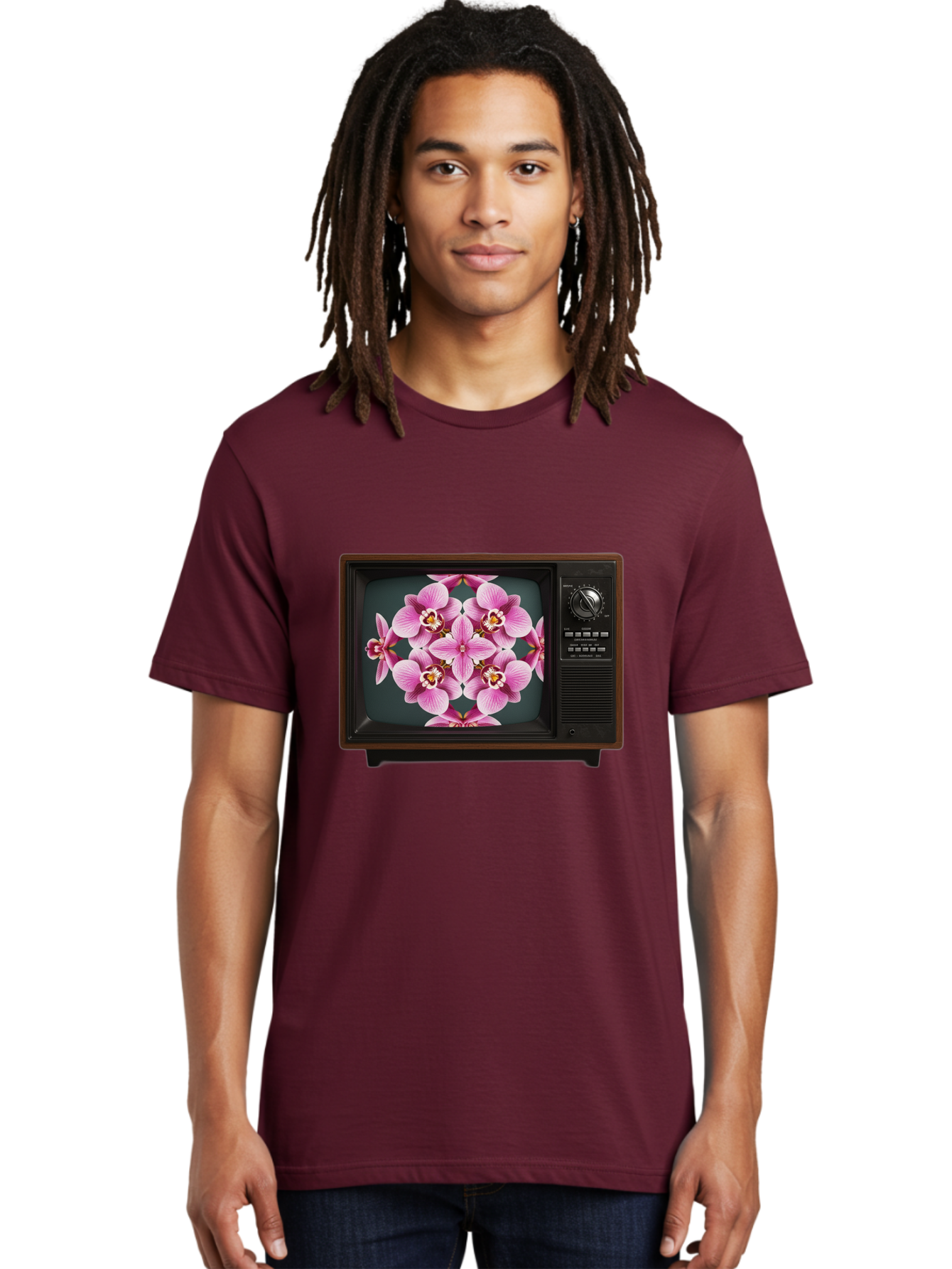 Orchids-On-Tv Men'S Graphic Tee, 100% Cotton, Comfortable Casual Summer Wear, Machine Washable, Vintage Camera, Old Camera, Antique Camera, Black Camera, Classic Photography, Photography Equipment, Nostalgic Device, Film Camera, Camera Art Bal007