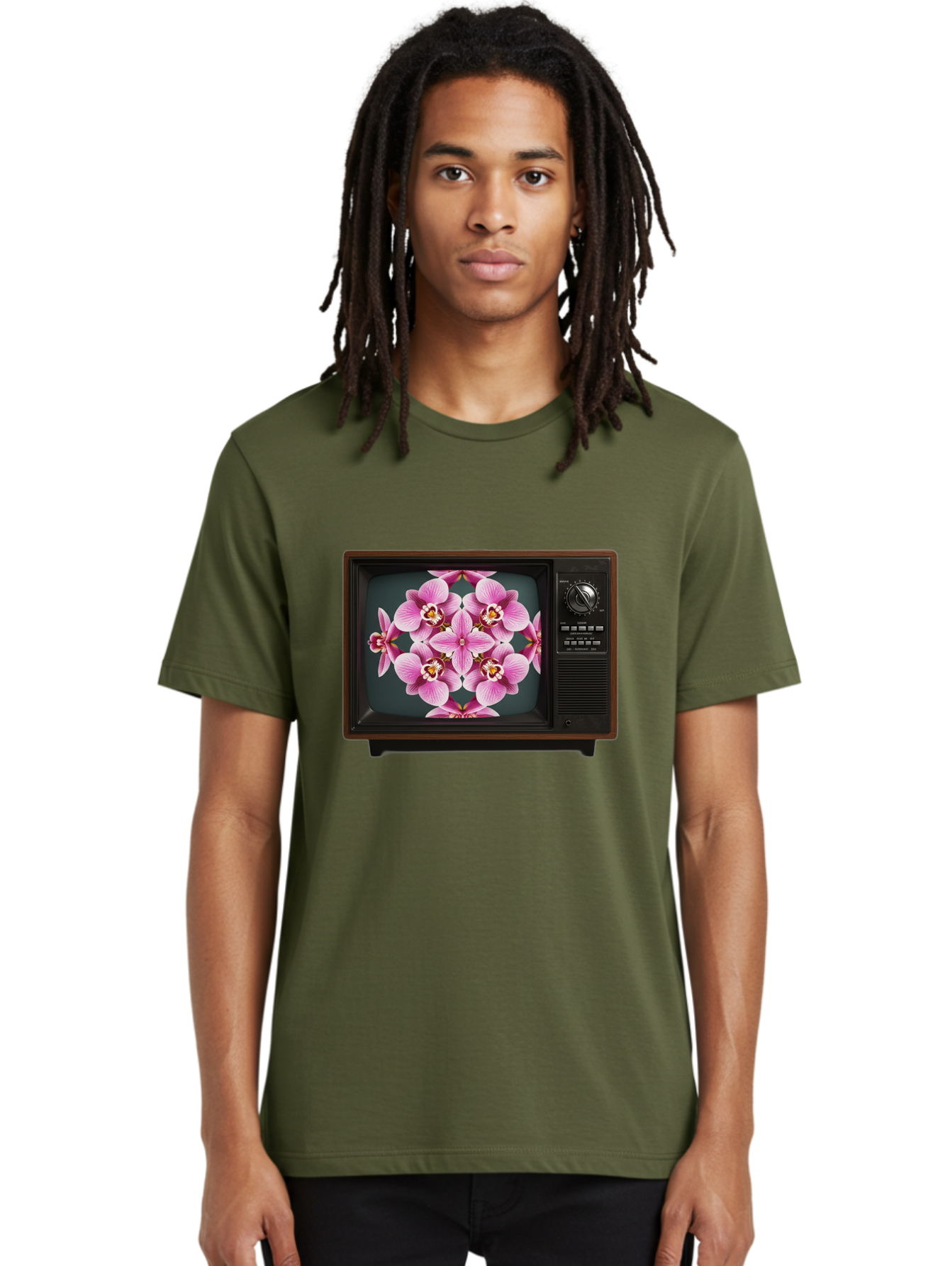 Orchids-On-Tv Men'S Graphic Tee, 100% Cotton, Comfortable Casual Summer Wear, Machine Washable, Vintage Camera, Old Camera, Antique Camera, Black Camera, Classic Photography, Photography Equipment, Nostalgic Device, Film Camera, Camera Art Bal007