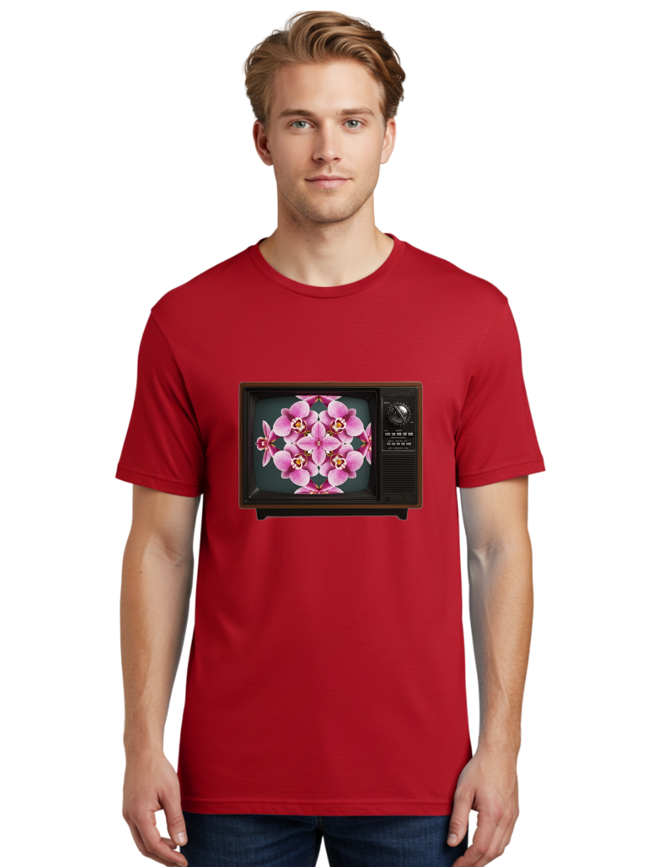 Orchids-On-Tv Men'S Graphic Tee, 100% Cotton, Comfortable Casual Summer Wear, Machine Washable, Vintage Camera, Old Camera, Antique Camera, Black Camera, Classic Photography, Photography Equipment, Nostalgic Device, Film Camera, Camera Art Bal007