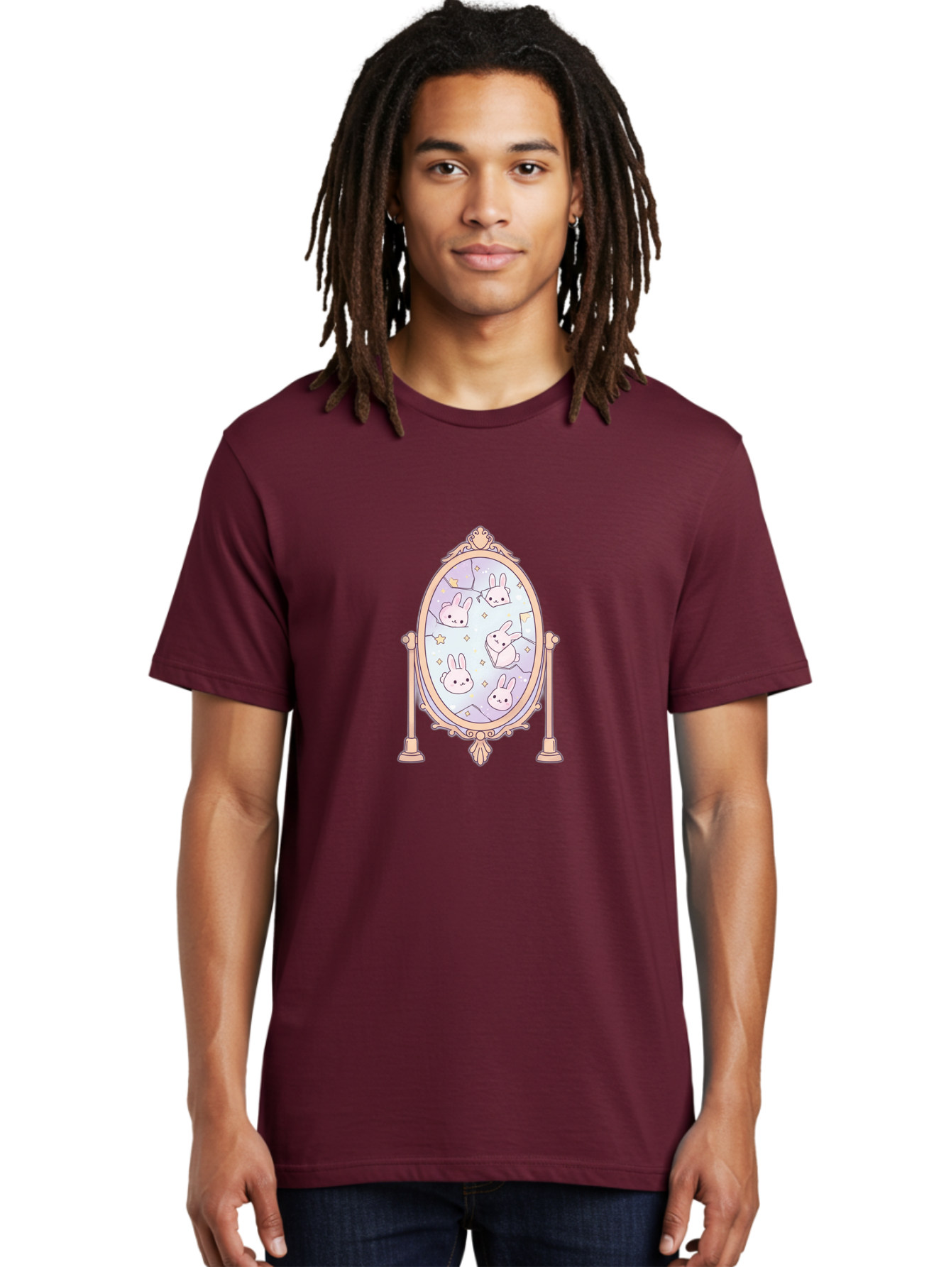 Ornate-Mirror-Rabbits Men'S Graphic Tee, 100% Cotton, Comfortable Casual Summer Wear, Machine Washable, Vintage Camera, Old Camera, Antique Camera, Black Camera, Classic Photography, Photography Equipment, Nostalgic Device, Film Camera, Bal009