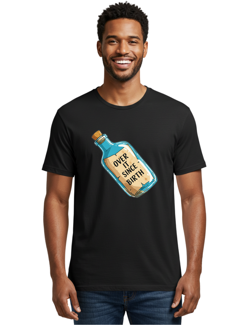 Over-It-Since-Birth-3 Men'S Graphic Tee, 100% Cotton, Comfortable Casual Summer Wear, Machine Washable, Vintage Camera, Old Camera, Antique Camera, Black Camera, Classic Photography, Photography Equipment, Nostalgic Device, Film Camera, Bal015