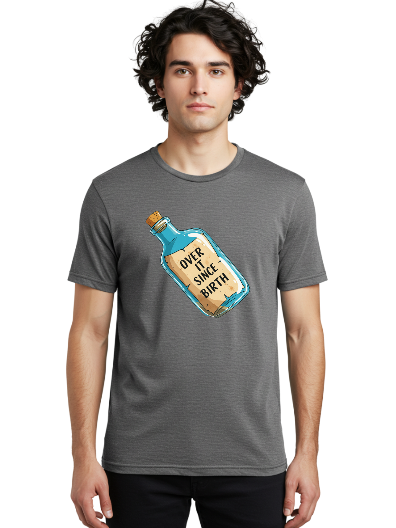 Over-It-Since-Birth-3 Men'S Graphic Tee, 100% Cotton, Comfortable Casual Summer Wear, Machine Washable, Vintage Camera, Old Camera, Antique Camera, Black Camera, Classic Photography, Photography Equipment, Nostalgic Device, Film Camera, Bal015