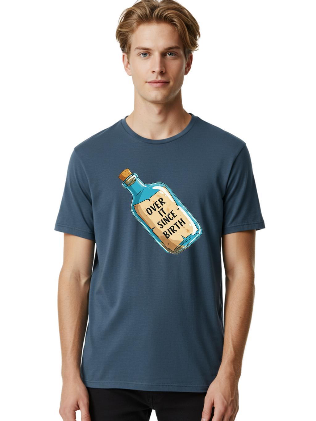 Over-It-Since-Birth-3 Men'S Graphic Tee, 100% Cotton, Comfortable Casual Summer Wear, Machine Washable, Vintage Camera, Old Camera, Antique Camera, Black Camera, Classic Photography, Photography Equipment, Nostalgic Device, Film Camera, Bal015