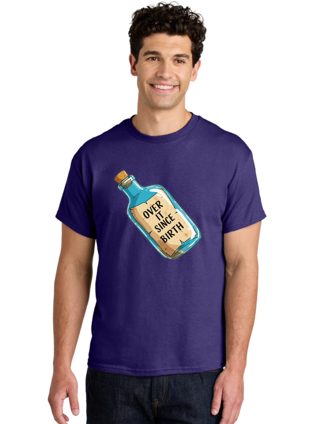 Over-It-Since-Birth-3 Men'S Graphic Tee, 100% Cotton, Comfortable Casual Summer Wear, Machine Washable, Vintage Camera, Old Camera, Antique Camera, Black Camera, Classic Photography, Photography Equipment, Nostalgic Device, Film Camera, Bal015