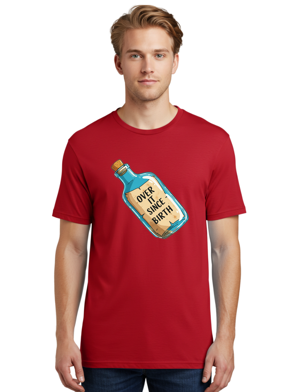 Over-It-Since-Birth-3 Men'S Graphic Tee, 100% Cotton, Comfortable Casual Summer Wear, Machine Washable, Vintage Camera, Old Camera, Antique Camera, Black Camera, Classic Photography, Photography Equipment, Nostalgic Device, Film Camera, Bal015