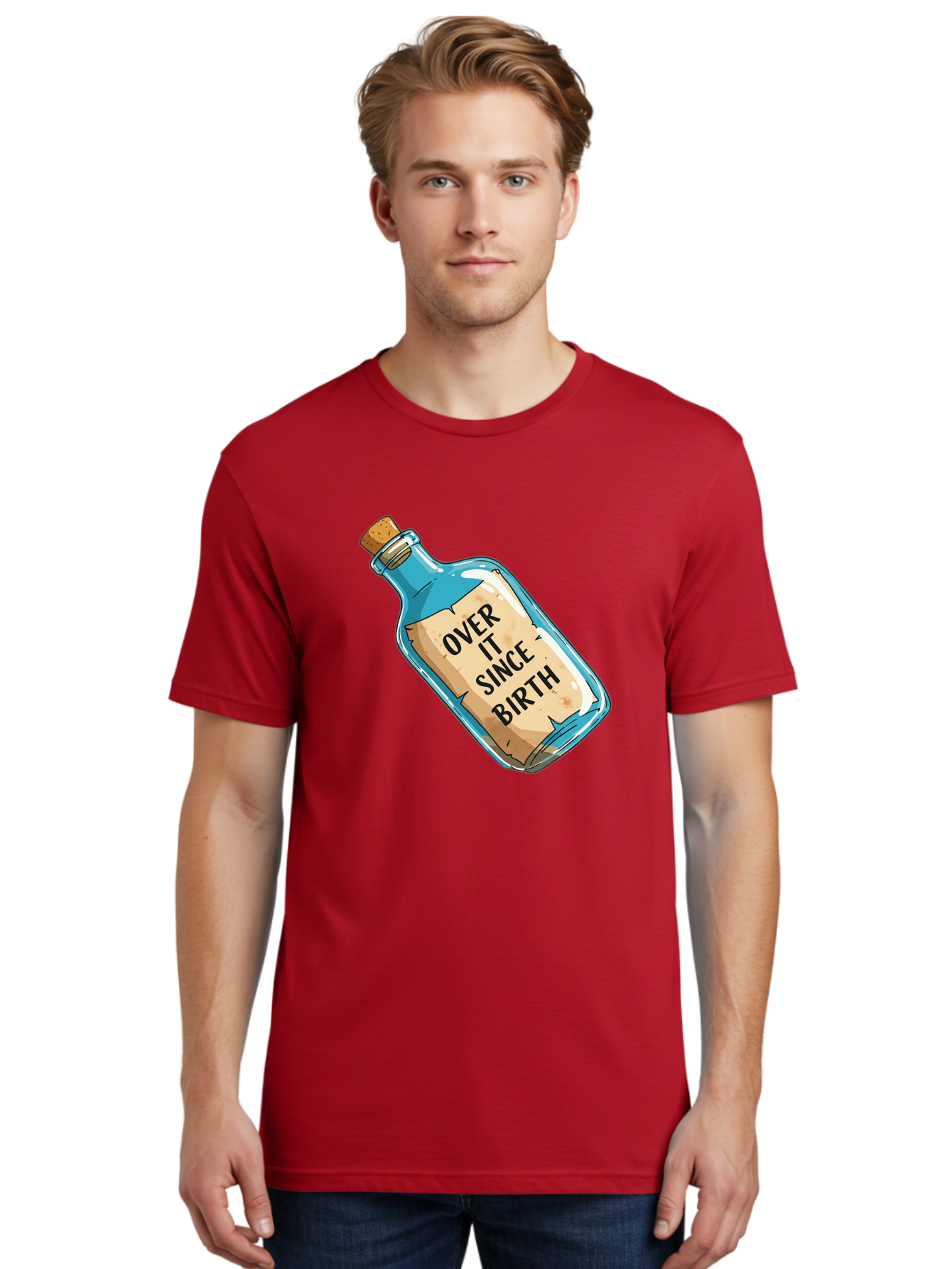 Over-It-Since-Birth-3 Men'S Graphic Tee, 100% Cotton, Comfortable Casual Summer Wear, Machine Washable, Vintage Camera, Old Camera, Antique Camera, Black Camera, Classic Photography, Photography Equipment, Nostalgic Device, Film Camera, Bal015