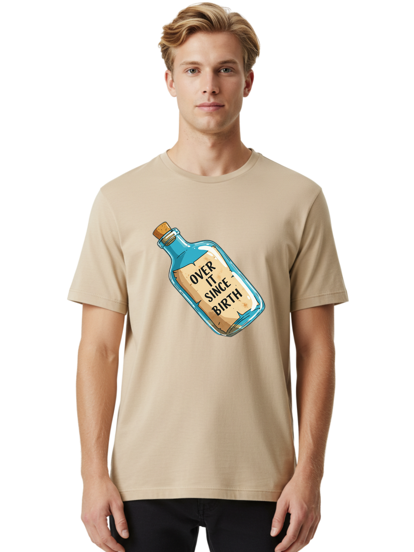 Over-It-Since-Birth-3 Men'S Graphic Tee, 100% Cotton, Comfortable Casual Summer Wear, Machine Washable, Vintage Camera, Old Camera, Antique Camera, Black Camera, Classic Photography, Photography Equipment, Nostalgic Device, Film Camera, Bal015