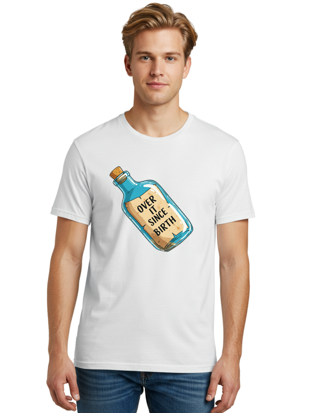 Over-It-Since-Birth-3 Men'S Graphic Tee, 100% Cotton, Comfortable Casual Summer Wear, Machine Washable, Vintage Camera, Old Camera, Antique Camera, Black Camera, Classic Photography, Photography Equipment, Nostalgic Device, Film Camera, Bal015