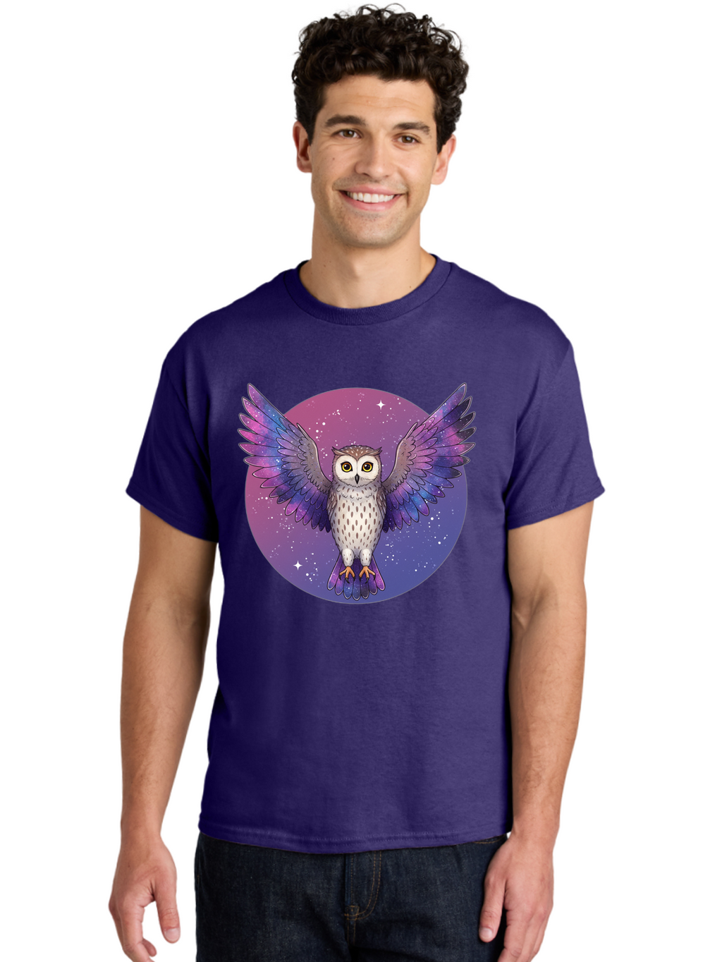 Owl-In-Space Men'S Graphic Tee, 100% Cotton, Comfortable Casual Summer Wear, Machine Washable, Vintage Camera, Old Camera, Antique Camera, Black Camera, Classic Photography, Photography Equipment, Nostalgic Device, Film Camera, Camera Art Bal021