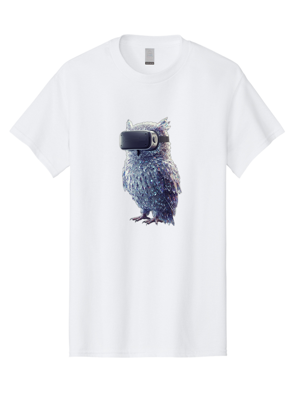 Owl-Wearing-Vr-Headset Men'S Graphic Tee, 100% Cotton, Comfortable Casual Summer Wear, Machine Washable, Vintage Camera, Old Camera, Antique Camera, Black Camera, Classic Photography, Photography Equipment, Nostalgic Device, Film Camera, Bal027