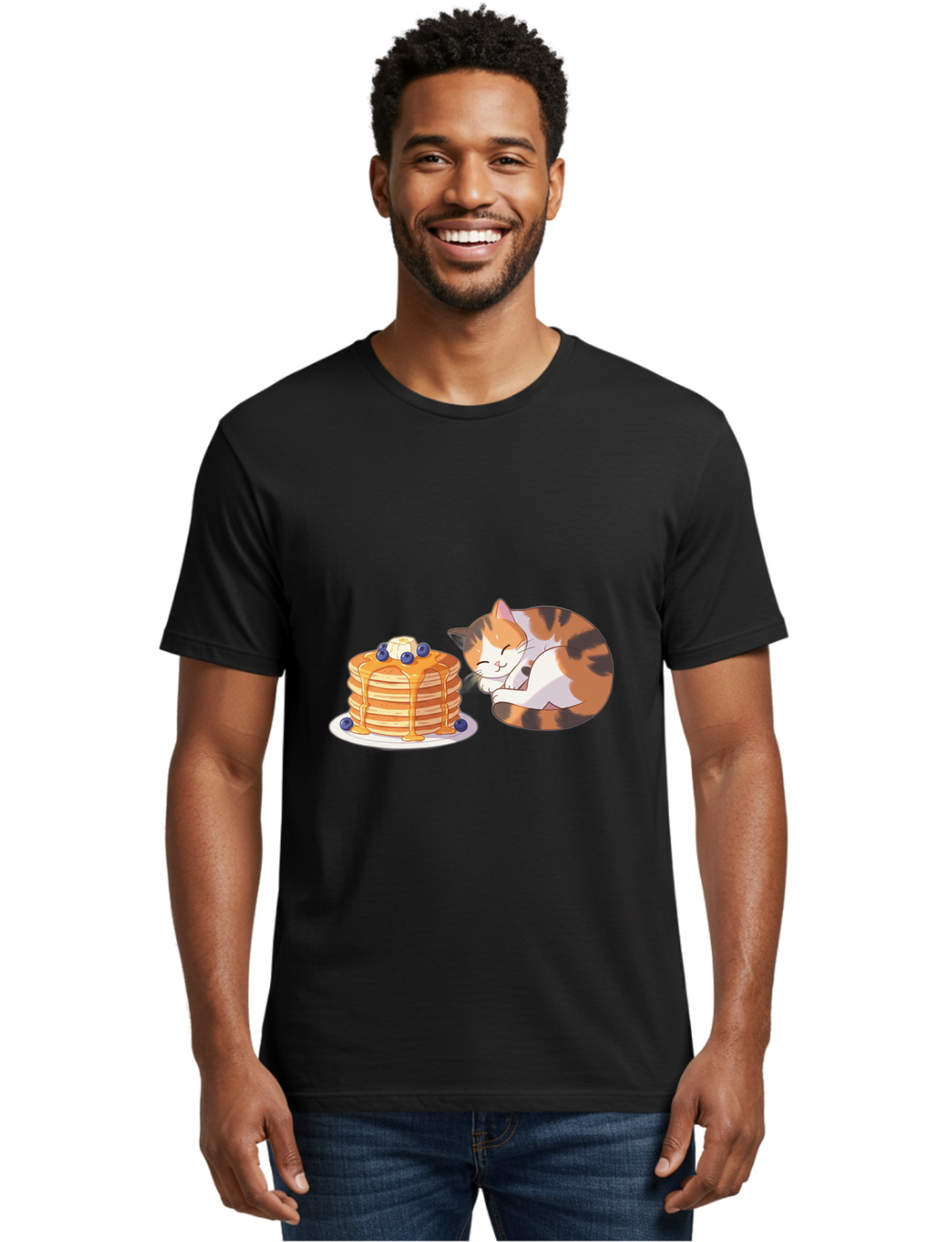 Pancake-And-Sleeping-Cat Men'S Graphic Tee, 100% Cotton, Comfortable Casual Summer Wear, Machine Washable, Vintage Camera, Old Camera, Antique Camera, Black Camera, Classic Photography, Photography Equipment, Nostalgic Device, Film Camera, Bal040