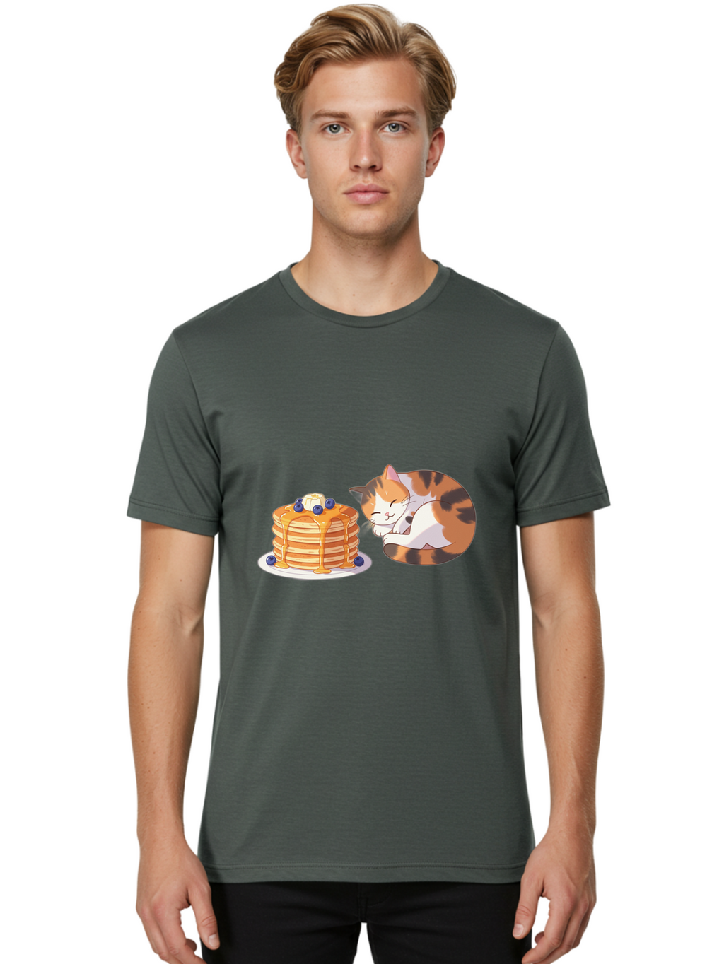 Pancake-And-Sleeping-Cat Men'S Graphic Tee, 100% Cotton, Comfortable Casual Summer Wear, Machine Washable, Vintage Camera, Old Camera, Antique Camera, Black Camera, Classic Photography, Photography Equipment, Nostalgic Device, Film Camera, Bal040