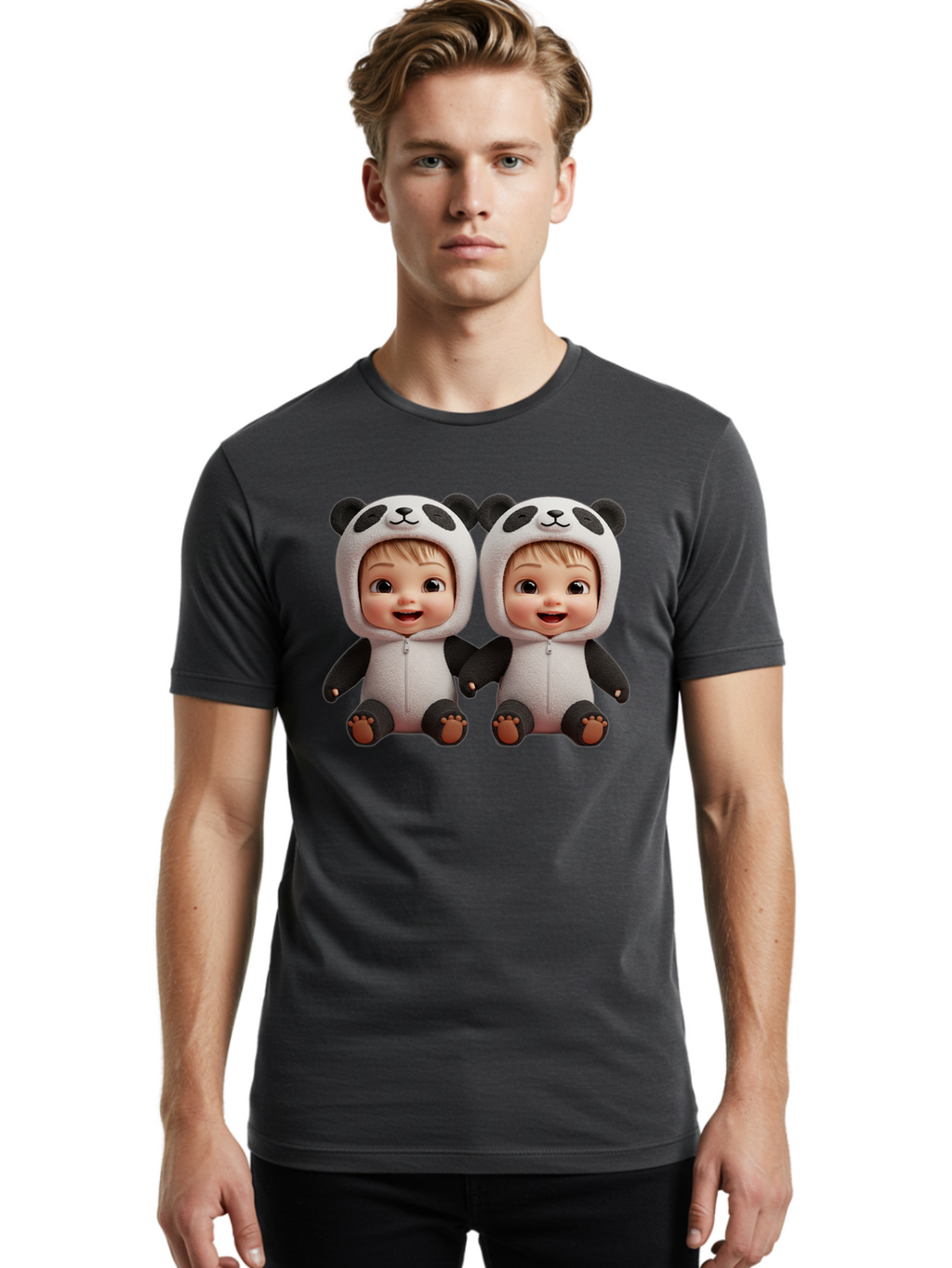 Panda-Costume-Twins Men'S Graphic Tee, 100% Cotton, Comfortable Casual Summer Wear, Machine Washable, Vintage Camera, Old Camera, Antique Camera, Black Camera, Classic Photography, Photography Equipment, Nostalgic Device, Film Camera, Bal042