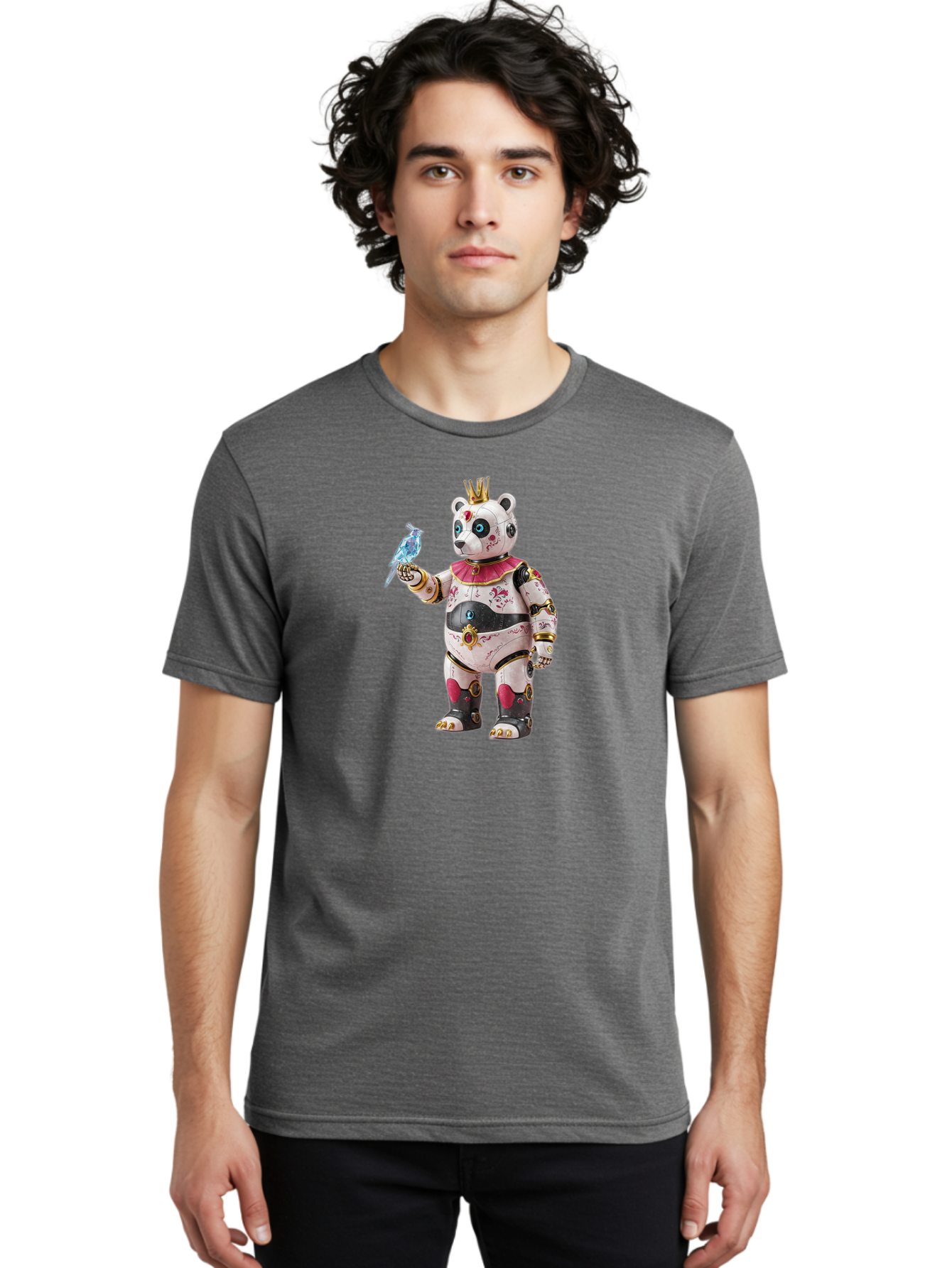 Panda-Figurine Men'S Graphic Tee, 100% Cotton, Comfortable Casual Summer Wear, Machine Washable, Vintage Camera, Old Camera, Antique Camera, Black Camera, Classic Photography, Photography Equipment, Nostalgic Device, Film Camera, Camera Art Bal043